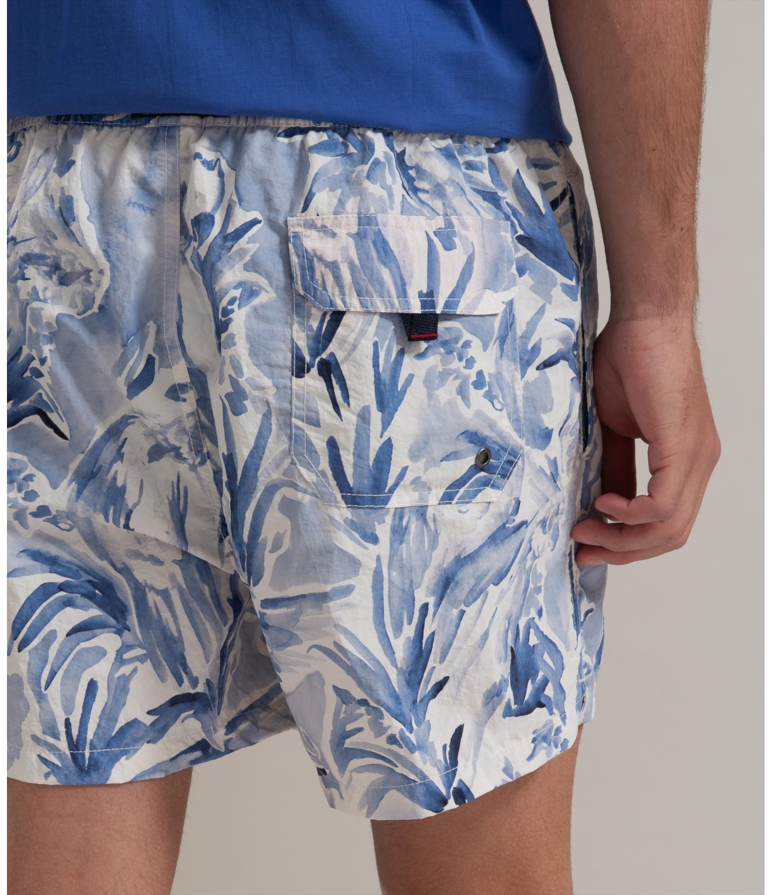 Beach Short Araras Biarritz Azul Bic
