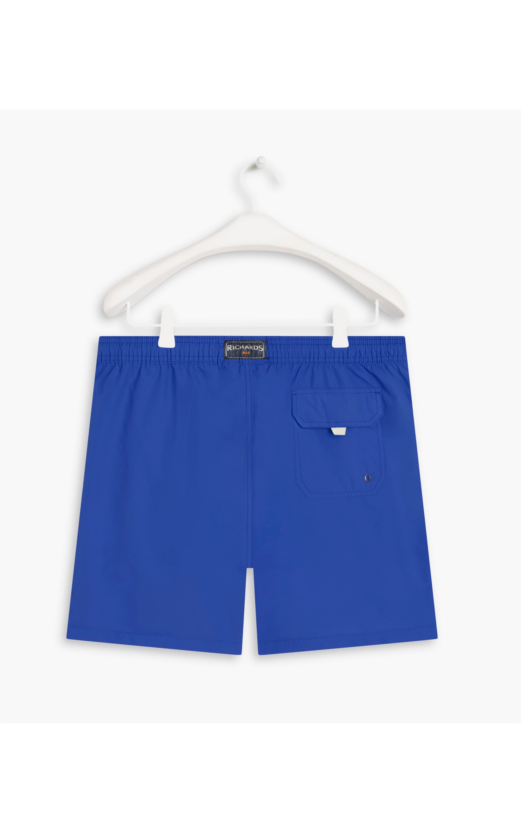 Beach Short Basic Regular Solid Azul Bic
