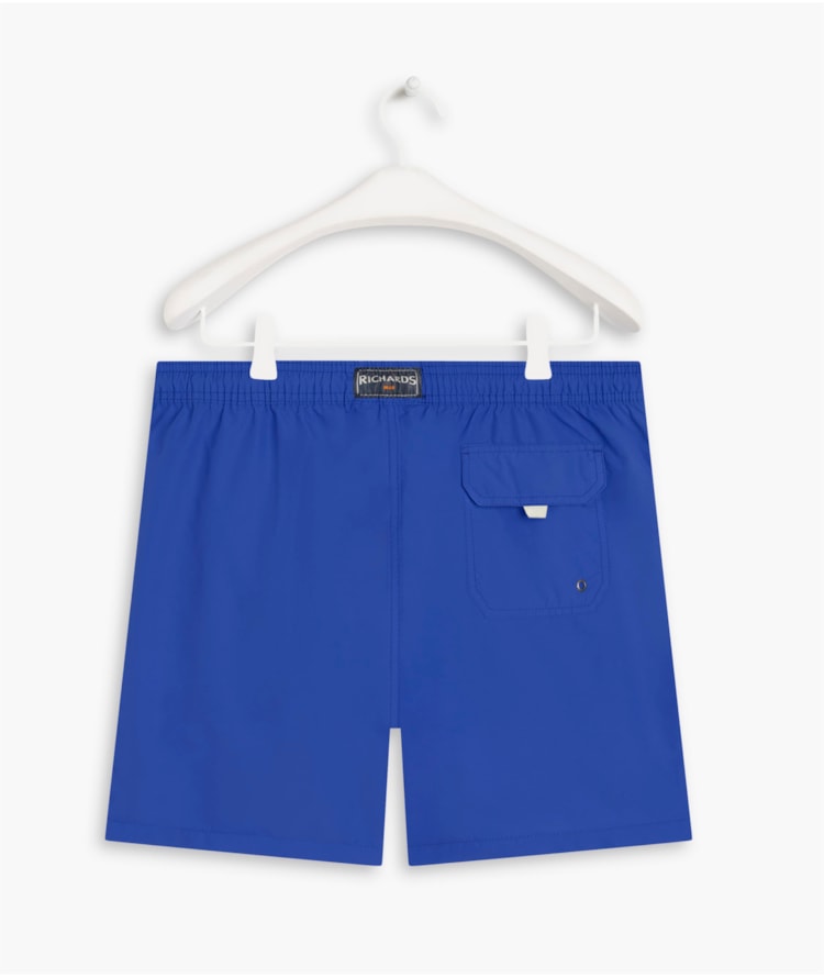 Beach Short Basic Regular Solid Azul Bic