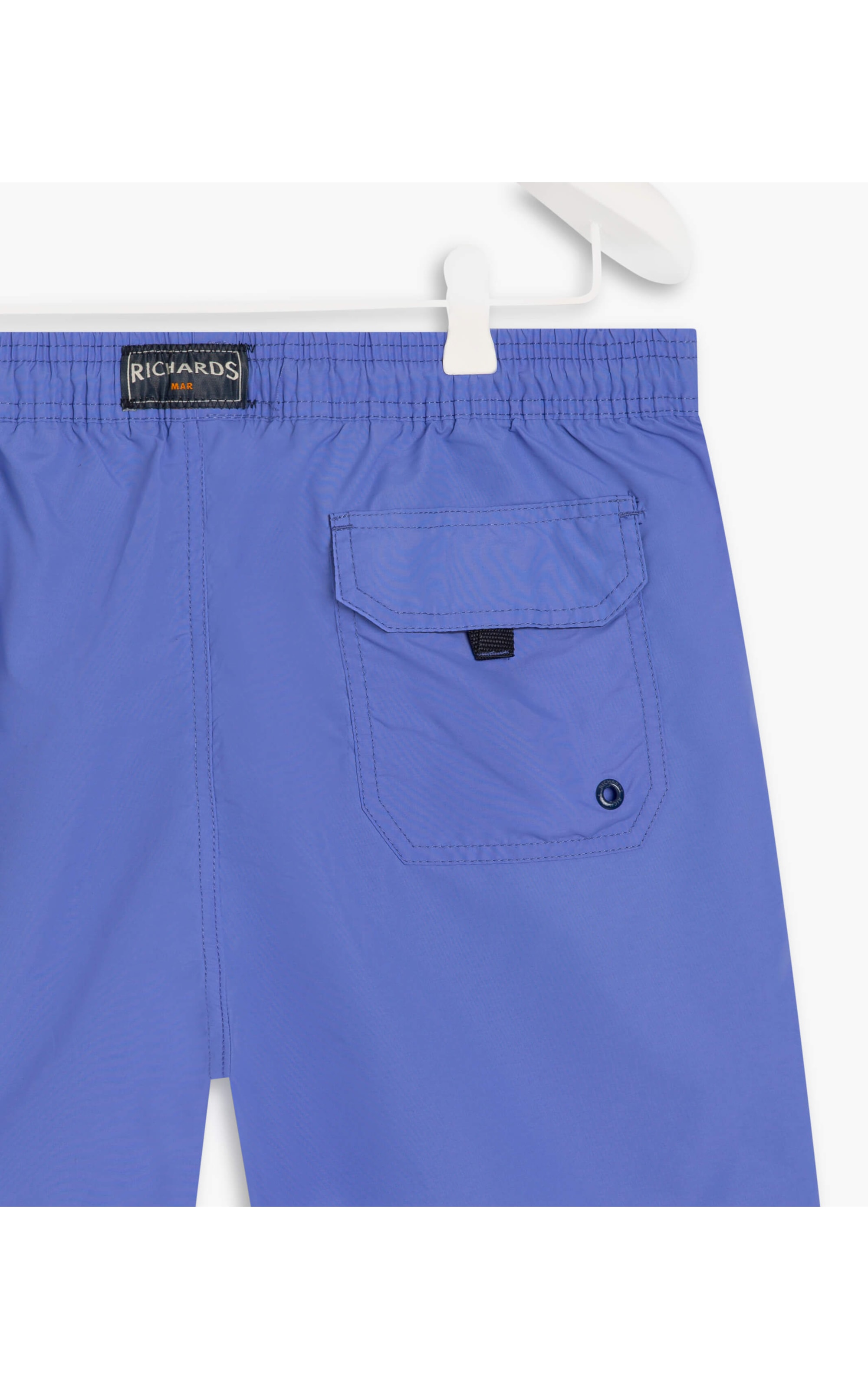 Beach Short Basic Regular Solid Azul Bic