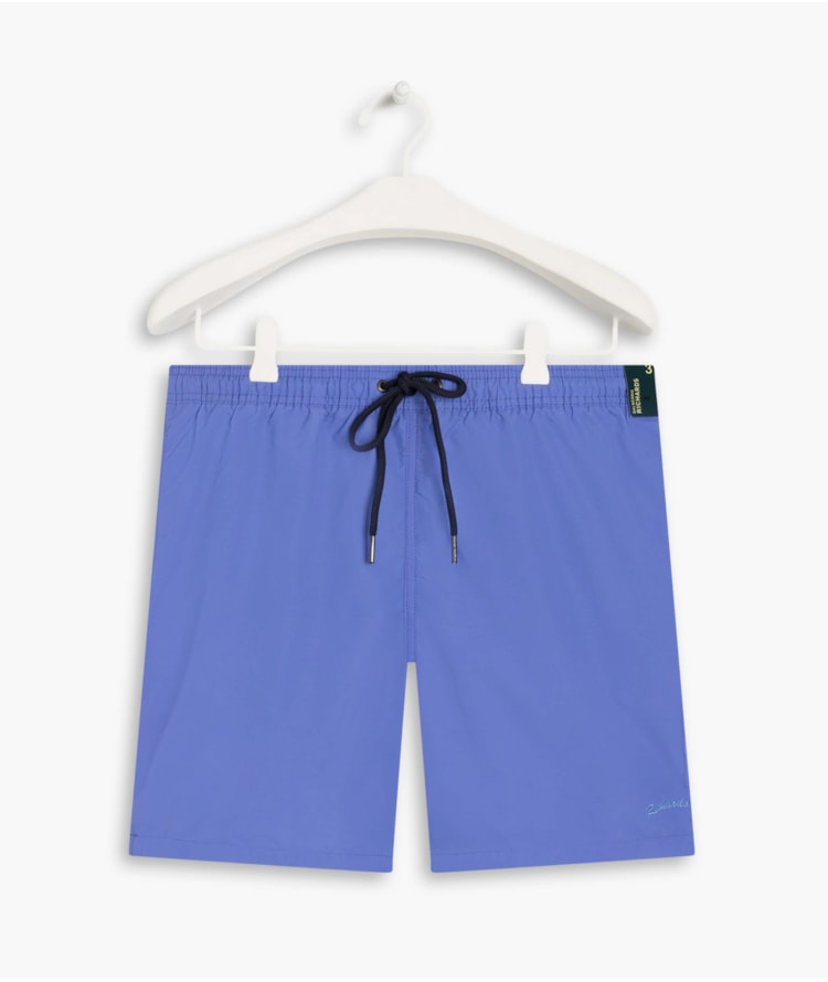 Beach Short Basic Regular Solid Azul Bic