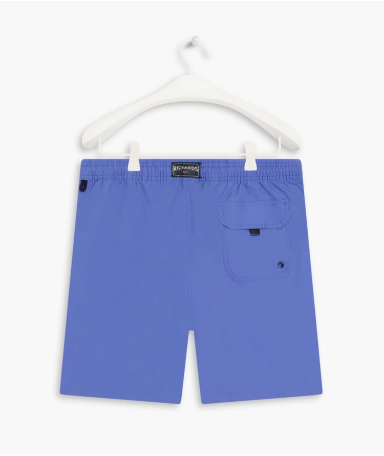 Beach Short Basic Regular Solid Azul Bic