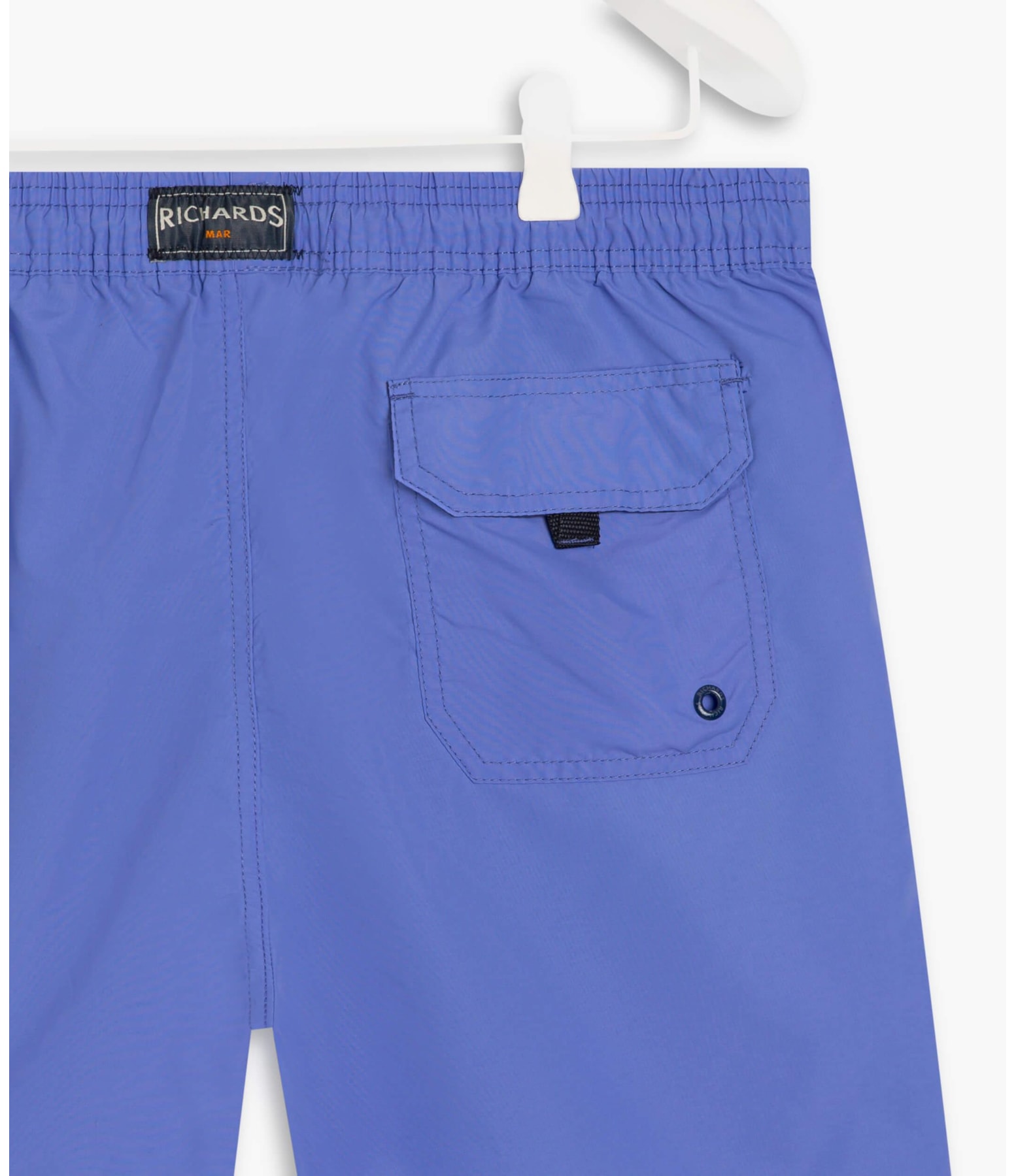 Beach Short Basic Regular Solid Azul Bic