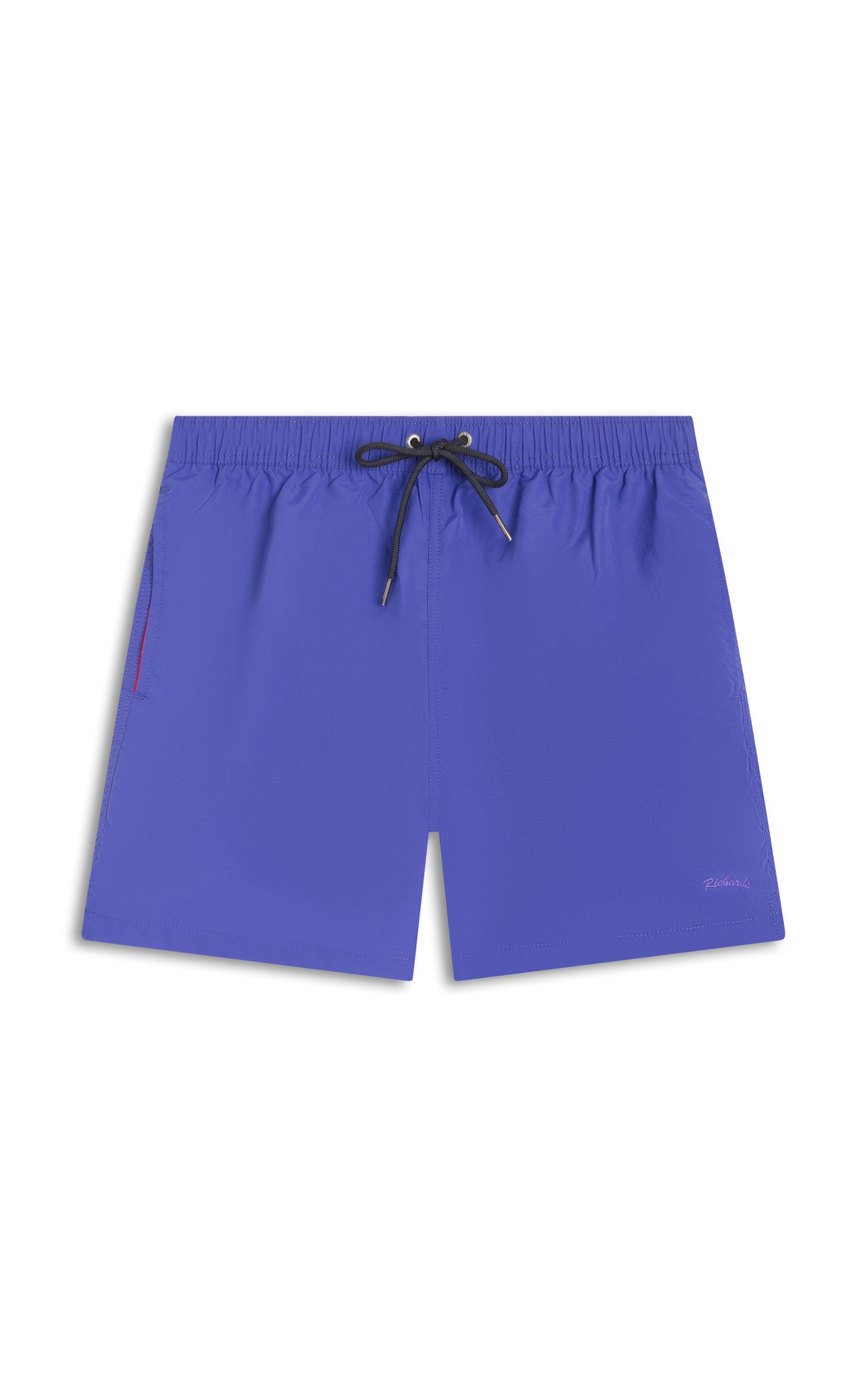 Beach Short Basic Regular Solid Azul Carbono