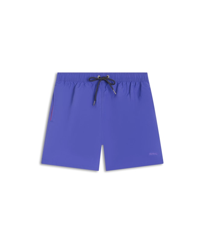 Beach Short Basic Regular Solid Azul Carbono