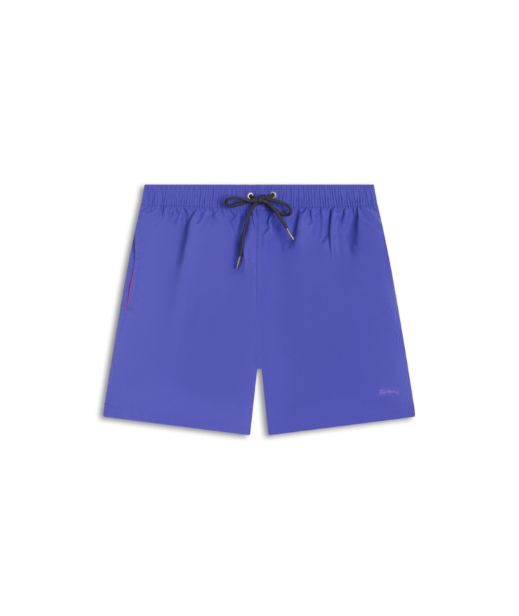Beach Short Basic Regular Solid Azul Carbono