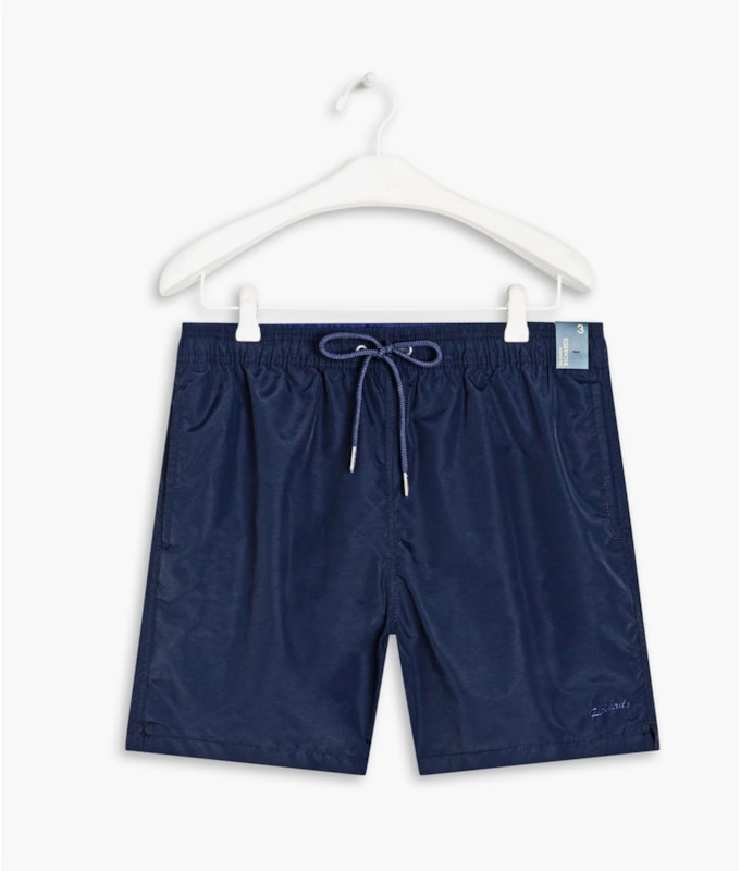 Beach Short Basic Regular Solid Azul Jeans