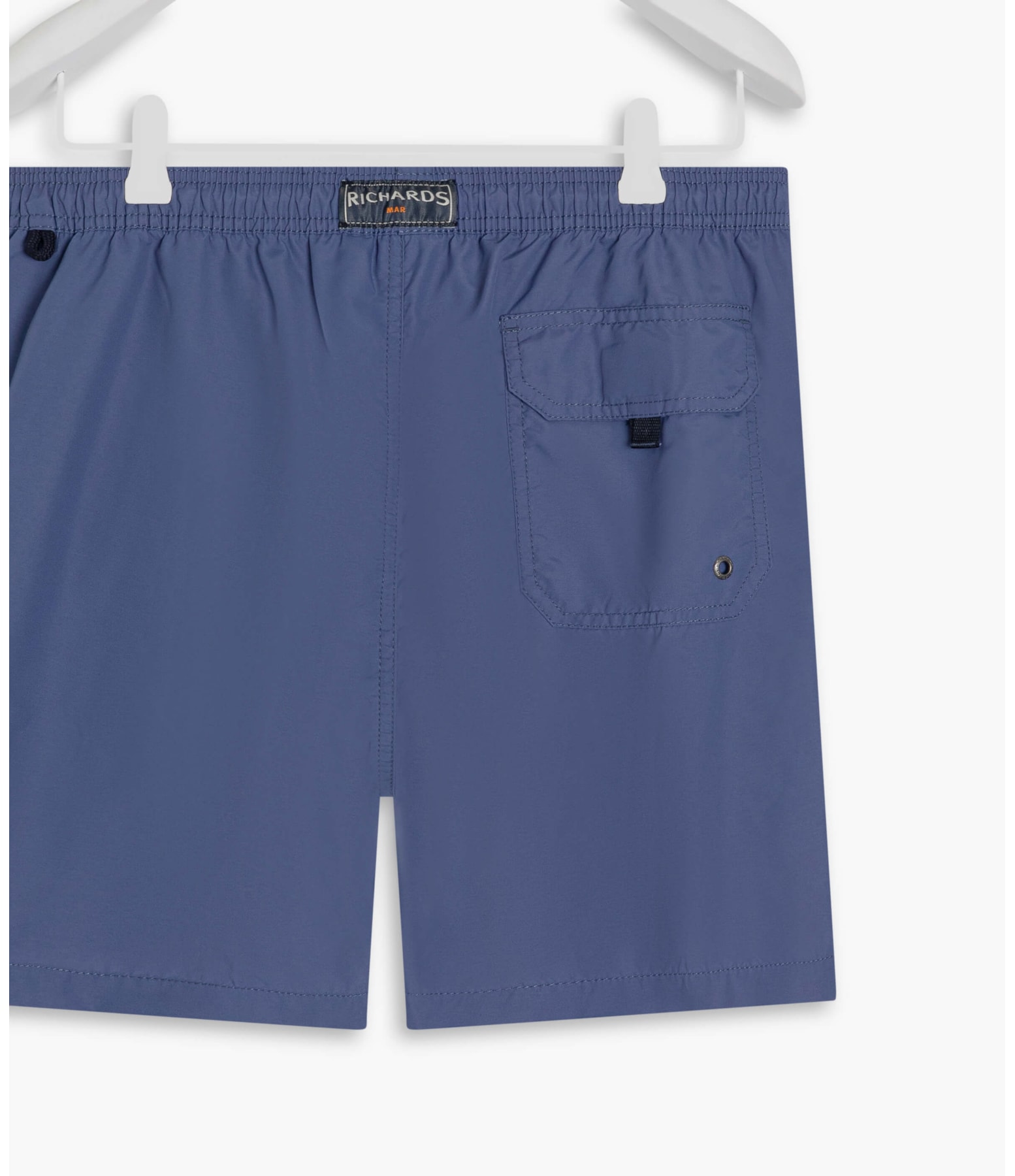 Beach Short Basic Regular Solid Azul Pervante