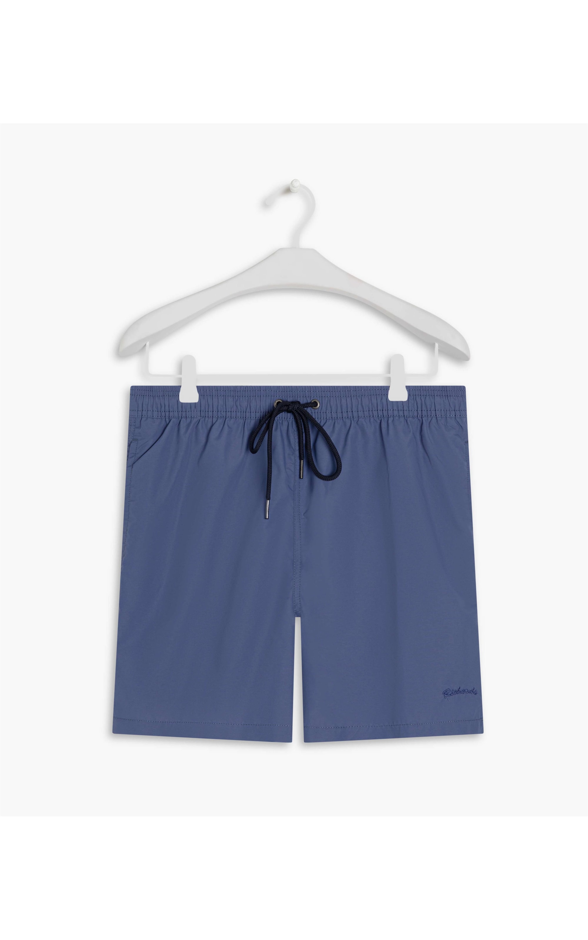 Beach Short Basic Regular Solid Azul Pervante