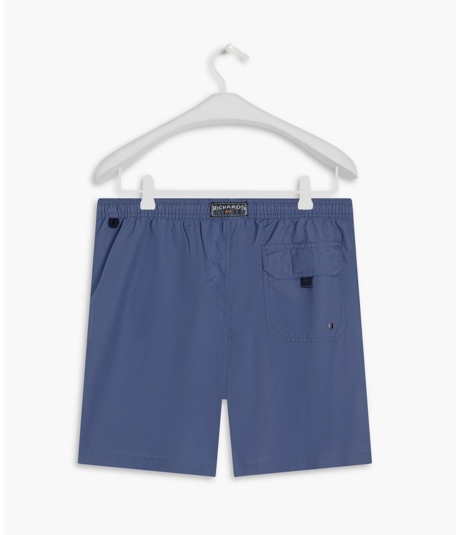 Beach Short Basic Regular Solid Azul Pervante