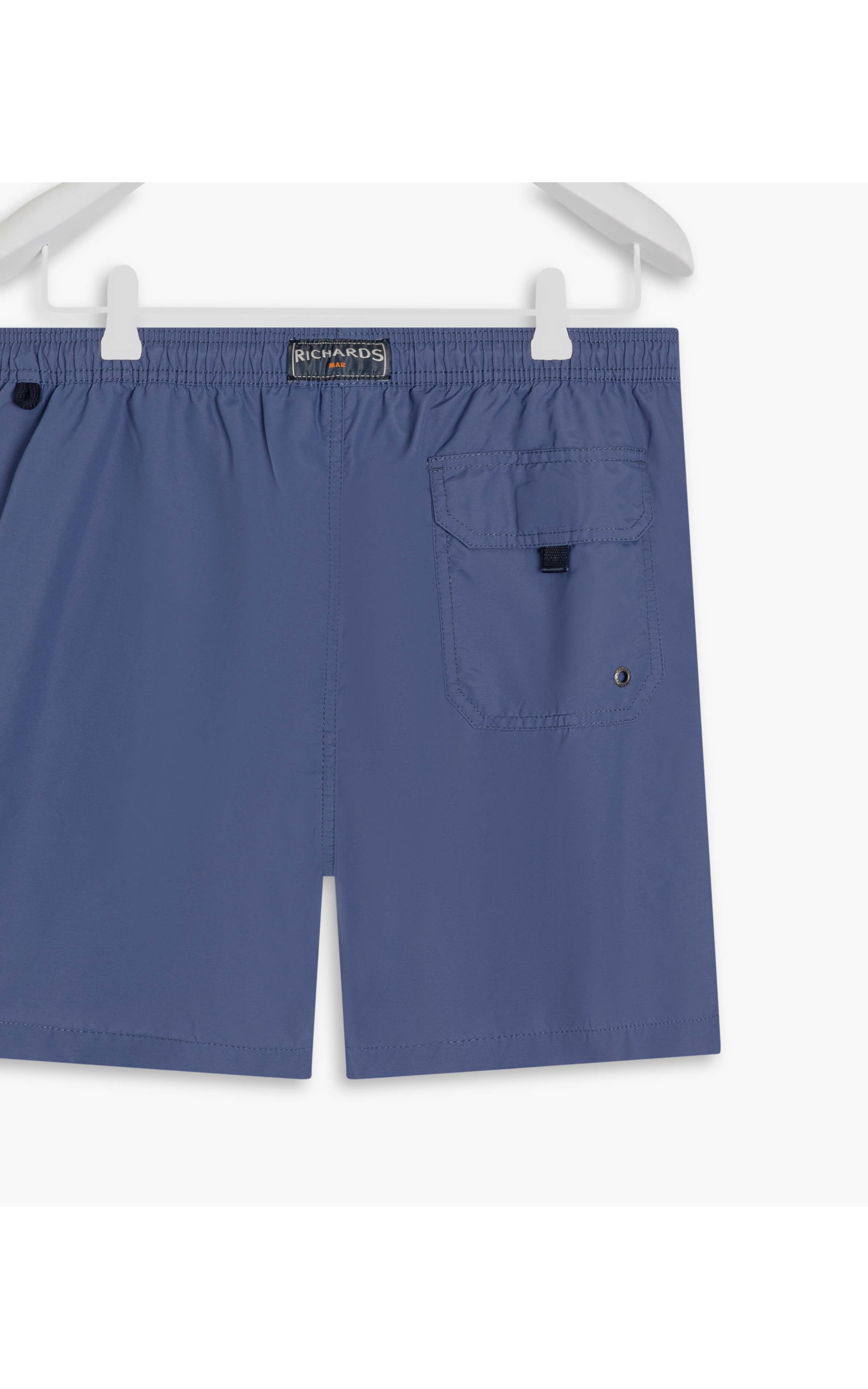 Beach Short Basic Regular Solid Azul Pervante