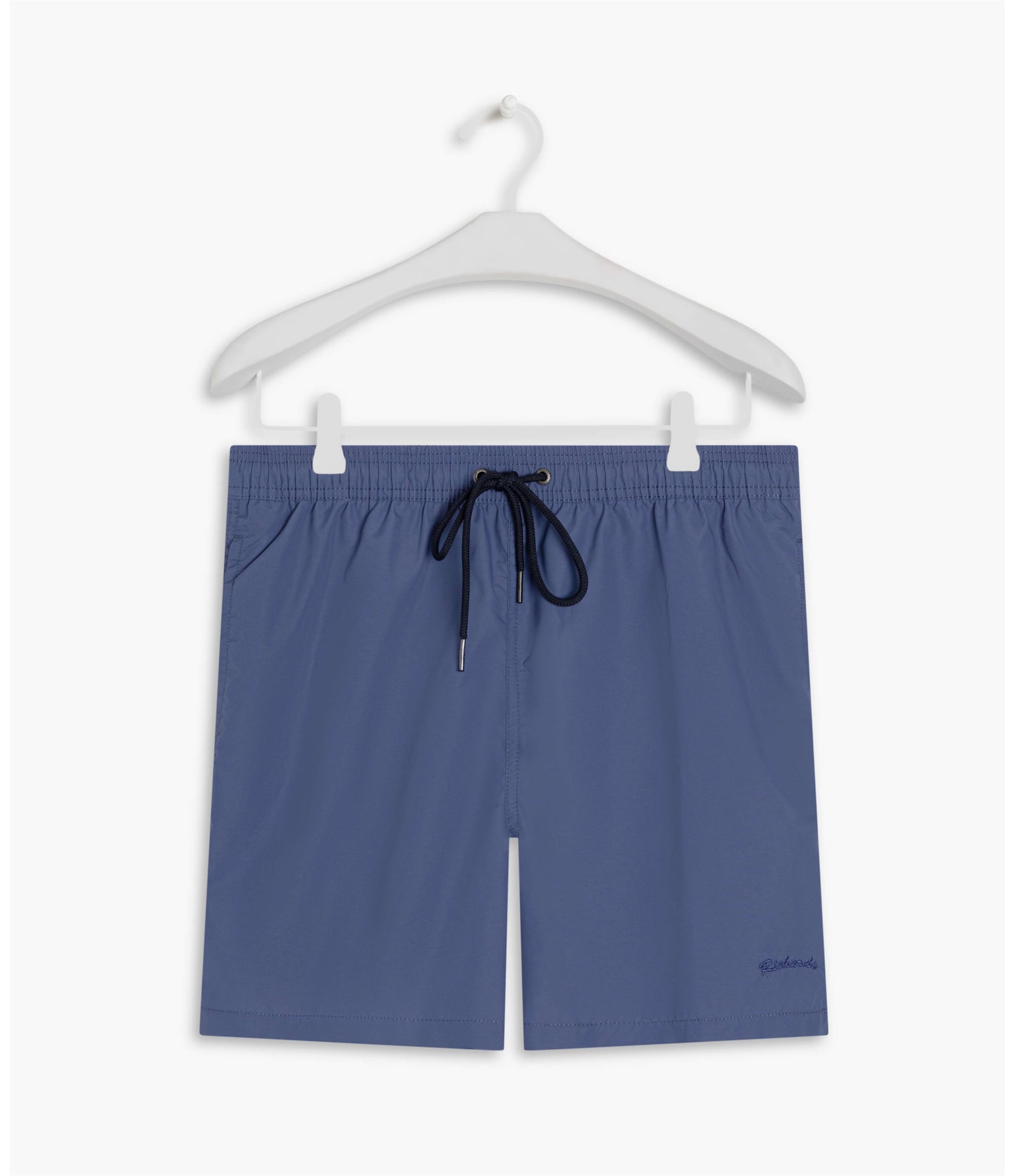 Beach Short Basic Regular Solid Azul Pervante