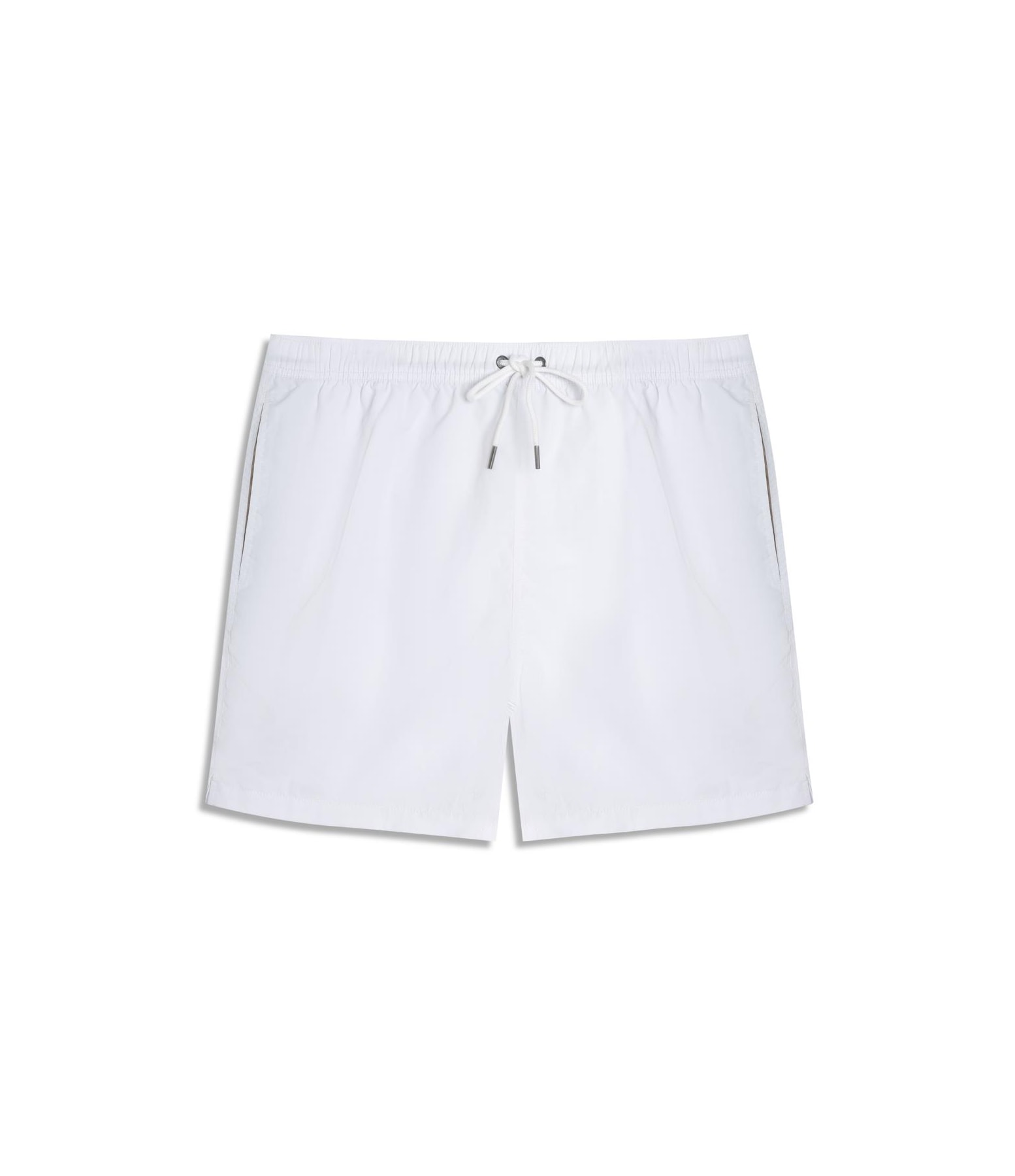 Beach Short Basic Regular Solid Branco