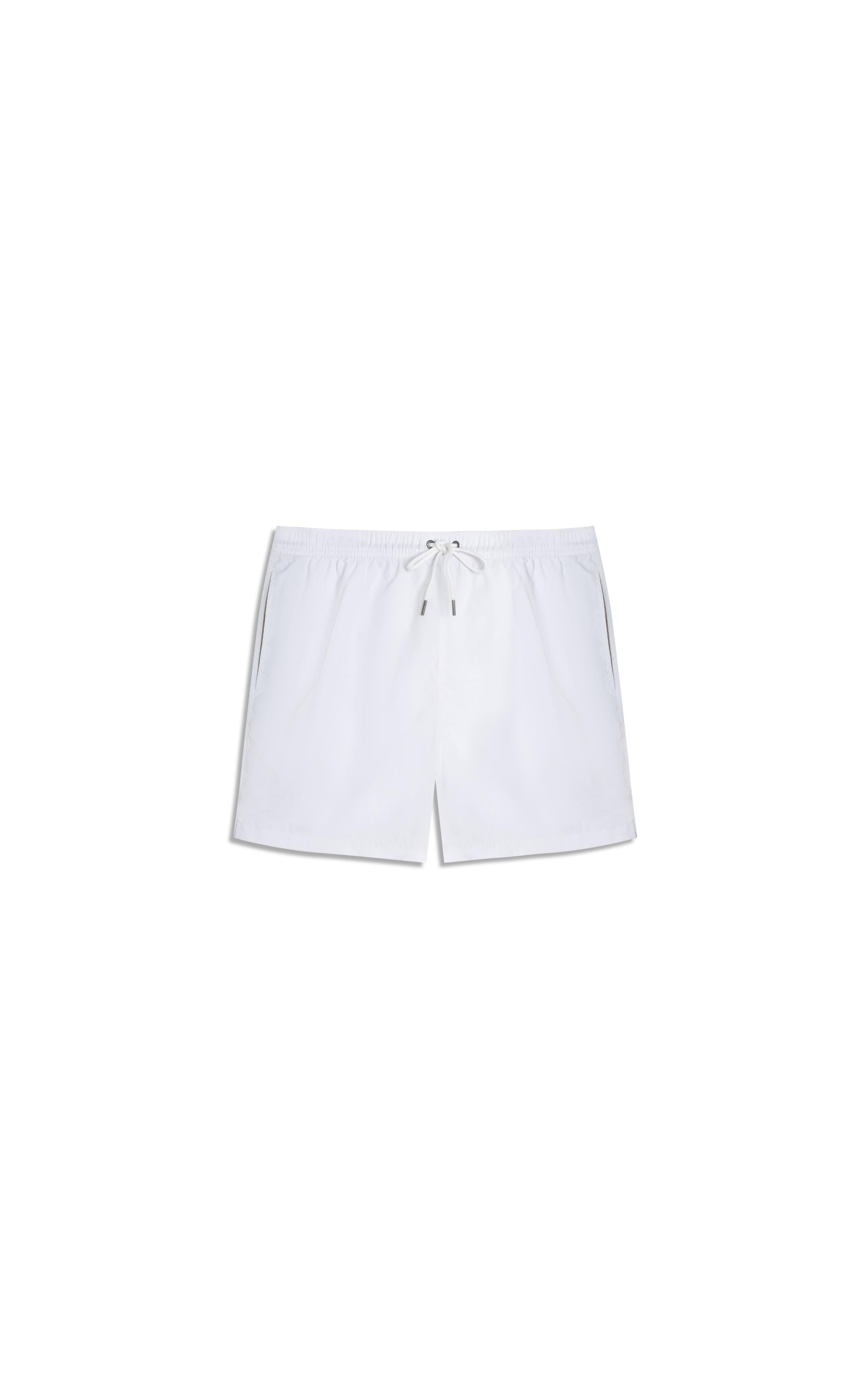 Beach Short Basic Regular Solid Branco