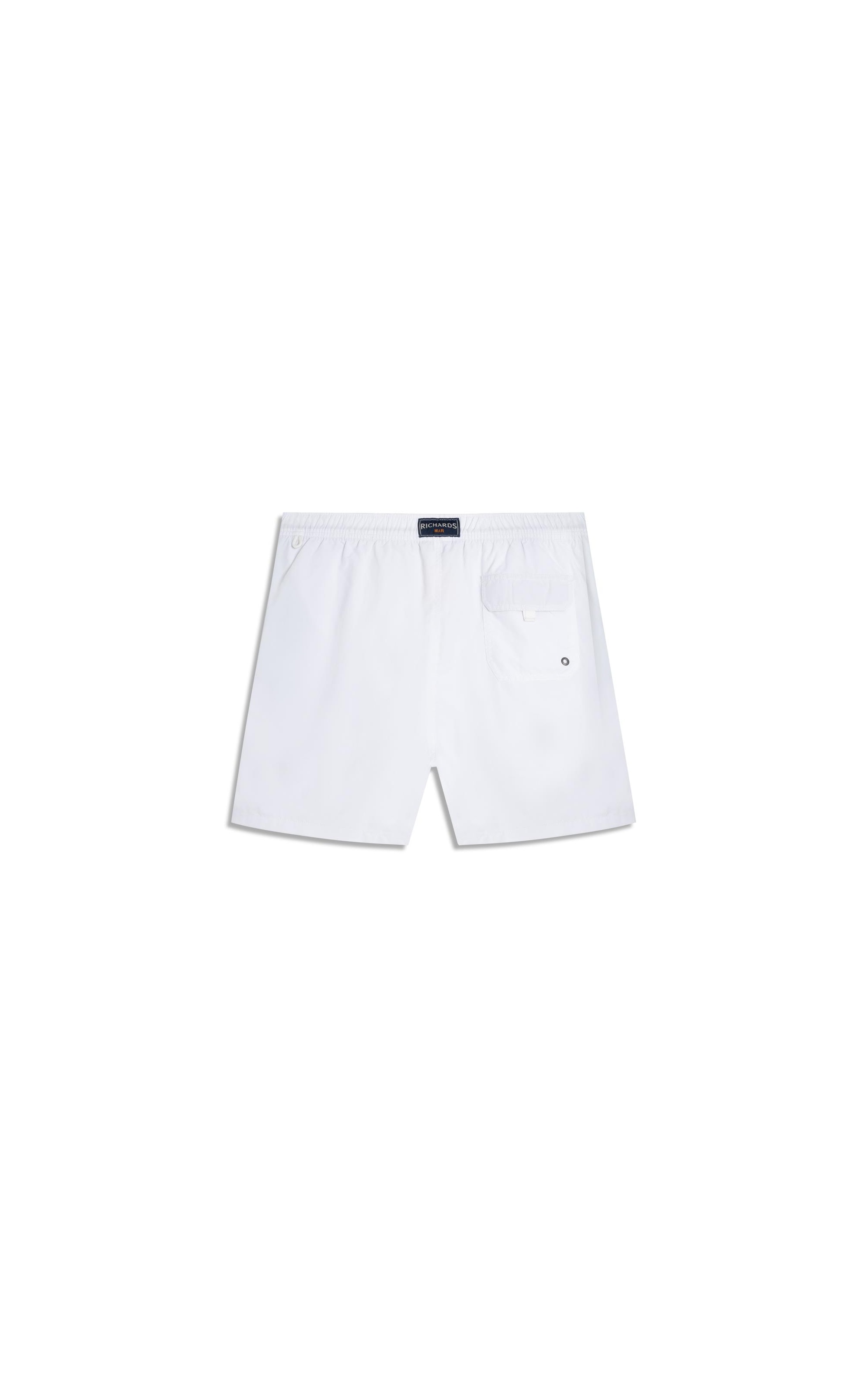 Beach Short Basic Regular Solid Branco