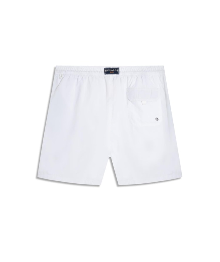 Beach Short Basic Regular Solid Branco