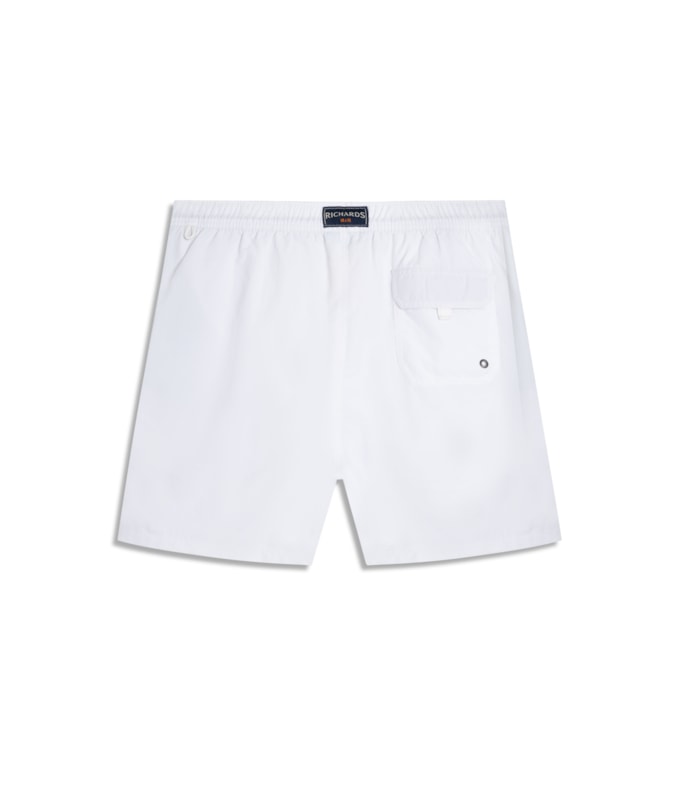Beach Short Basic Regular Solid Branco