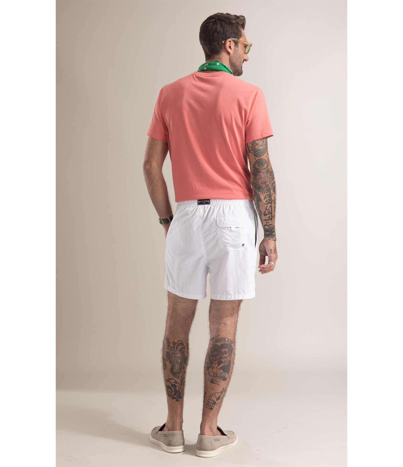 Beach Short Basic Regular Solid Branco i