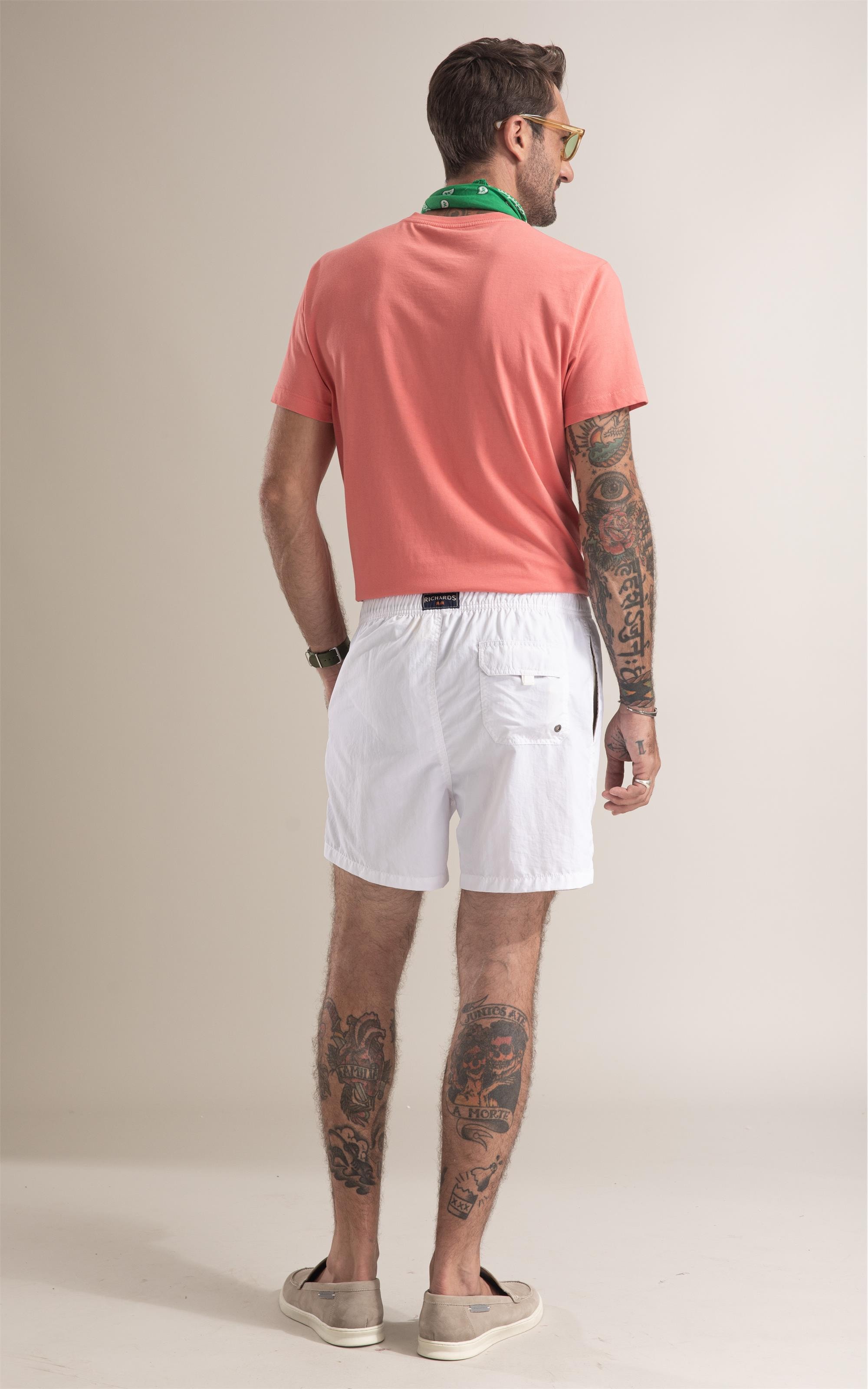 Beach Short Basic Regular Solid Branco i