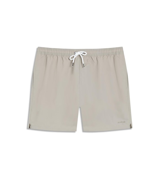 Beach Short Basic Regular Solid Caqui