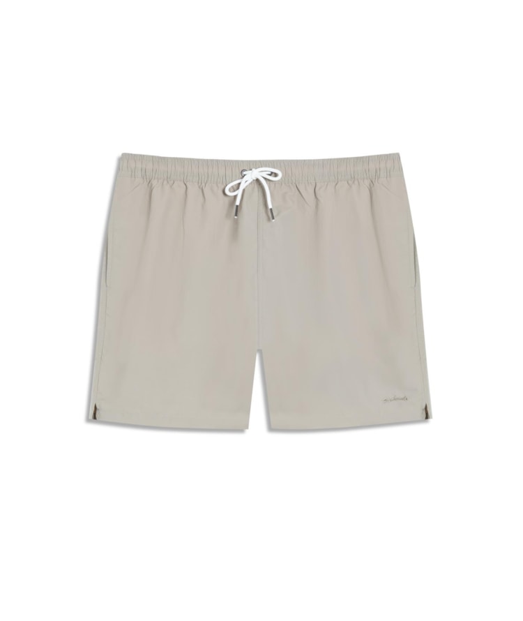 Beach Short Basic Regular Solid Caqui