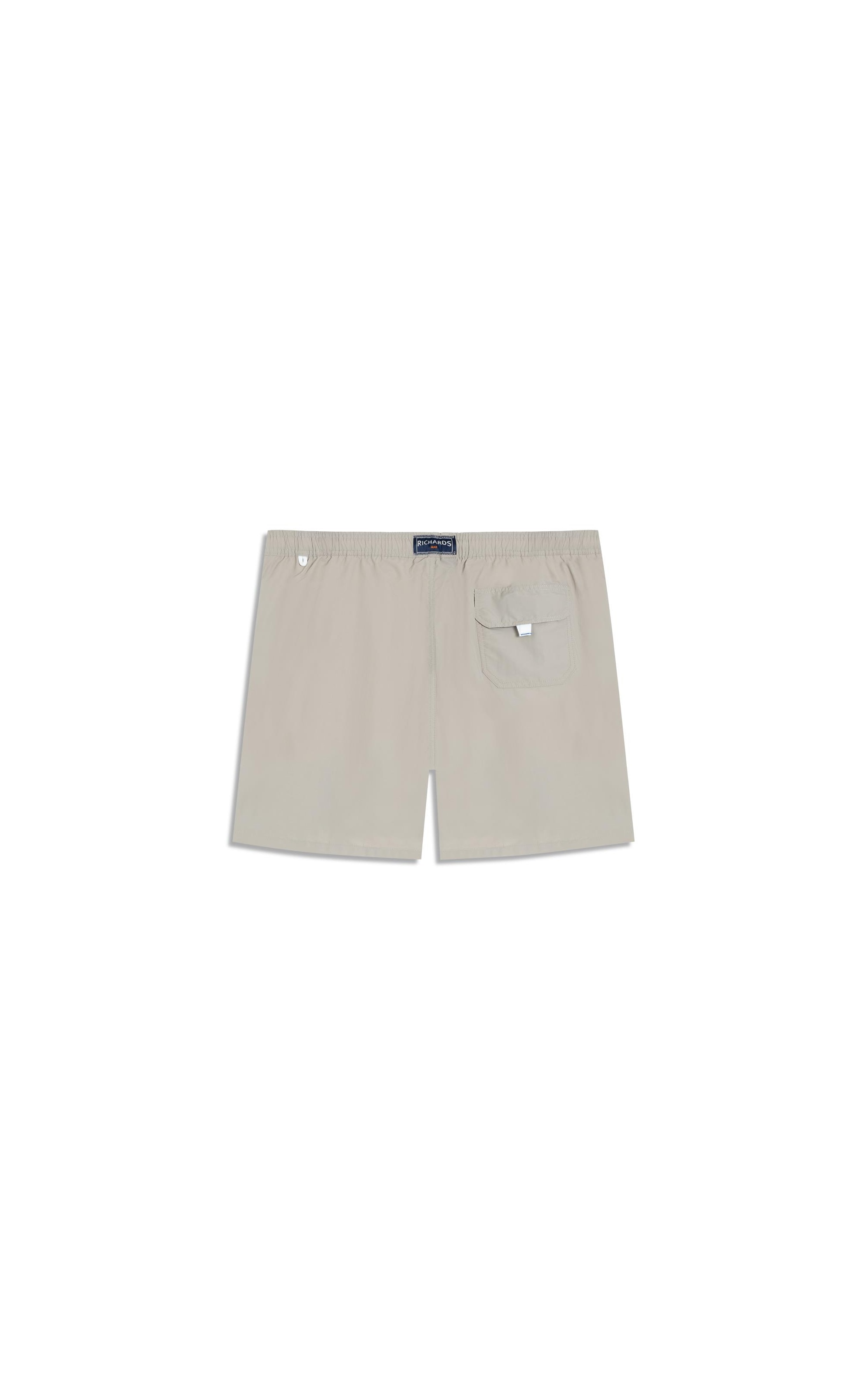 Beach Short Basic Regular Solid Caqui