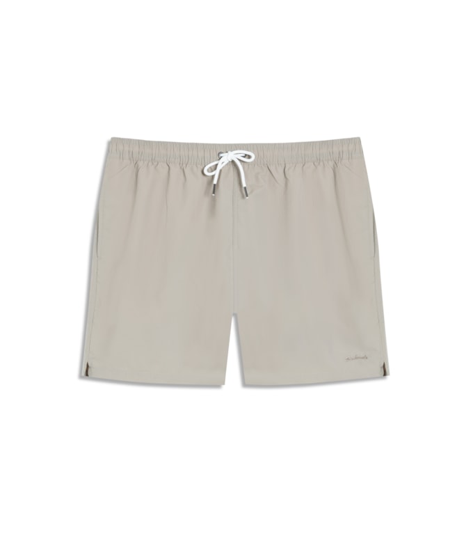 Beach Short Basic Regular Solid Caqui