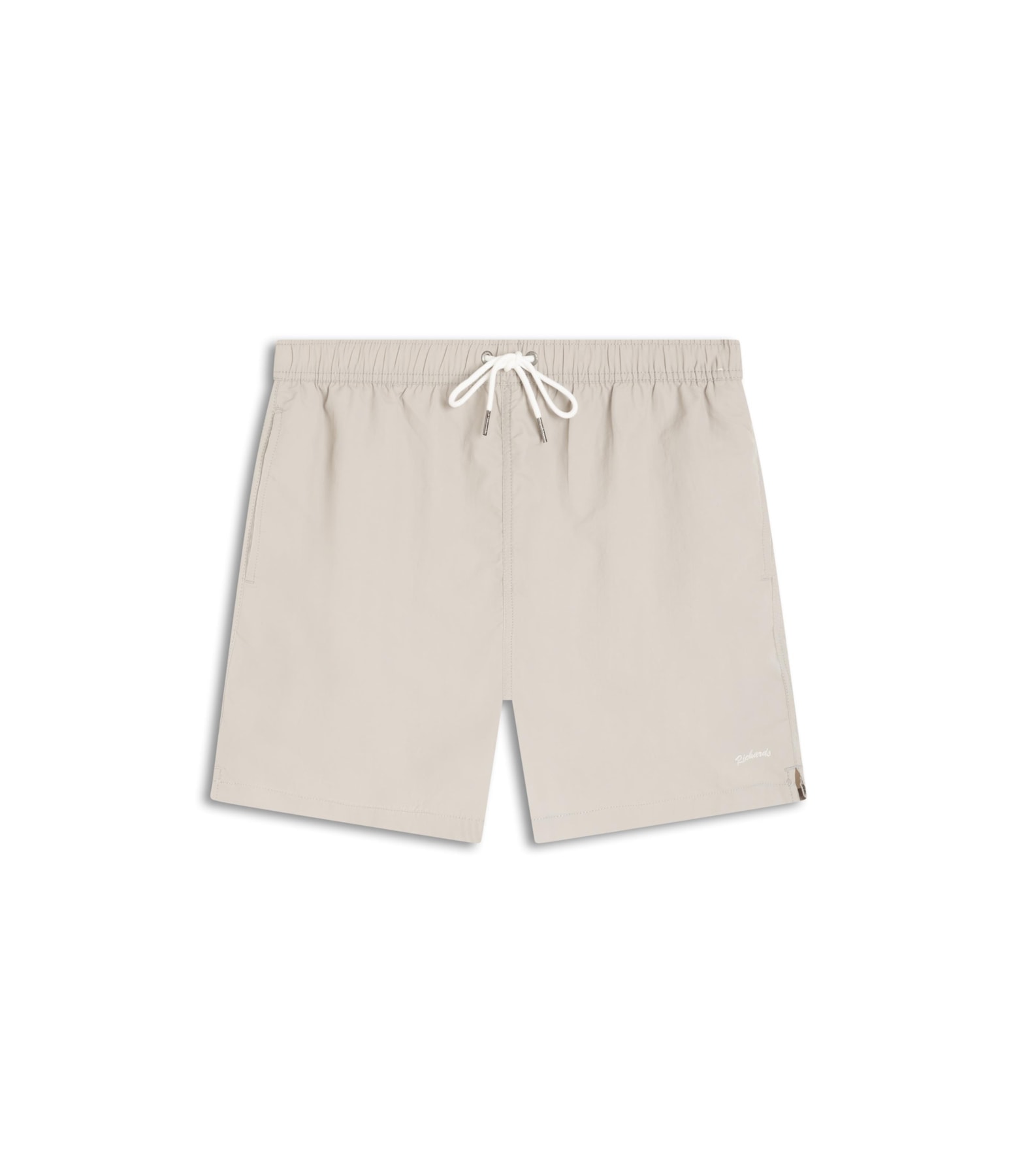 Beach Short Basic Regular Solid Cinza Claro