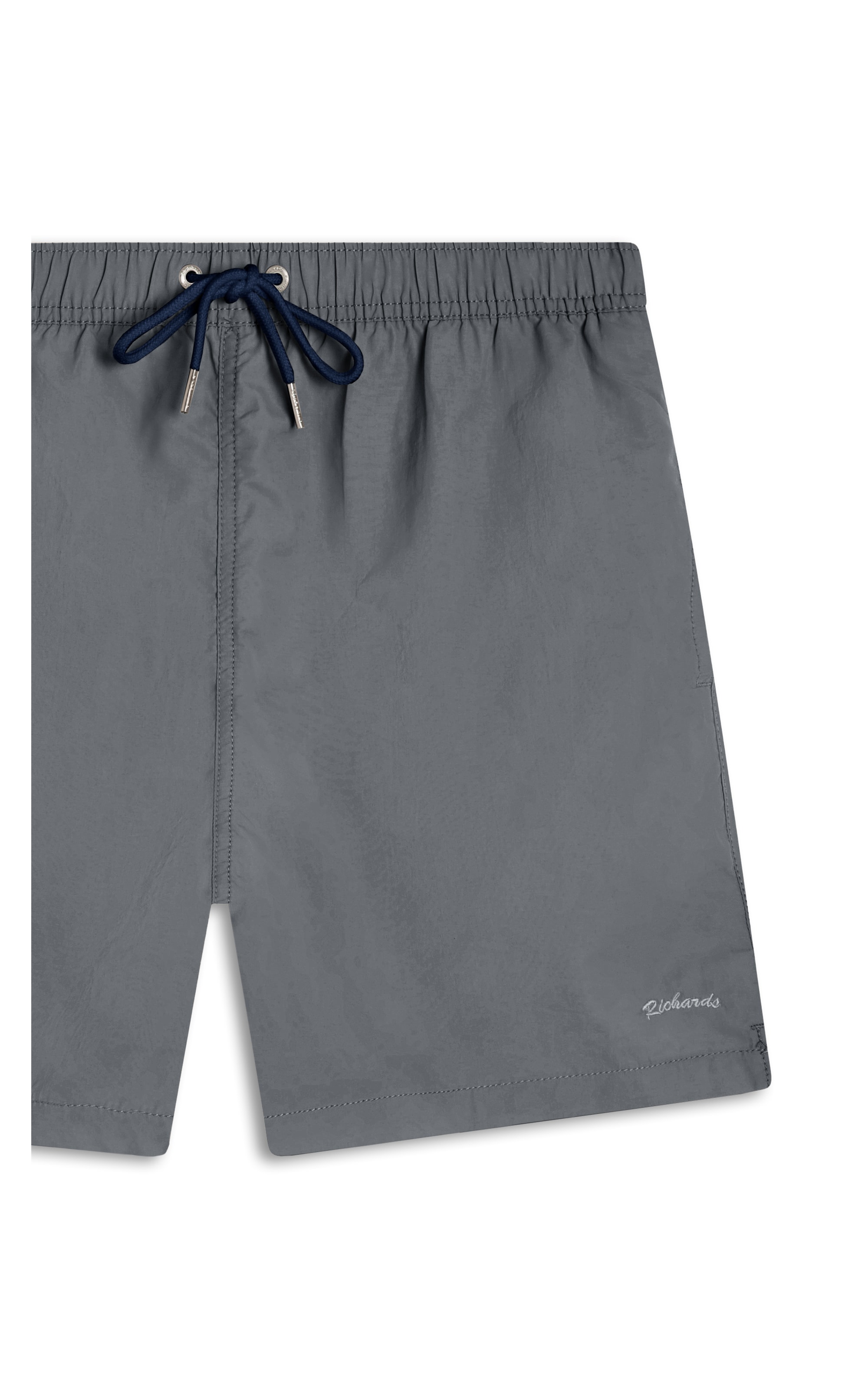 Beach Short Basic Regular Solid Cinza Claro