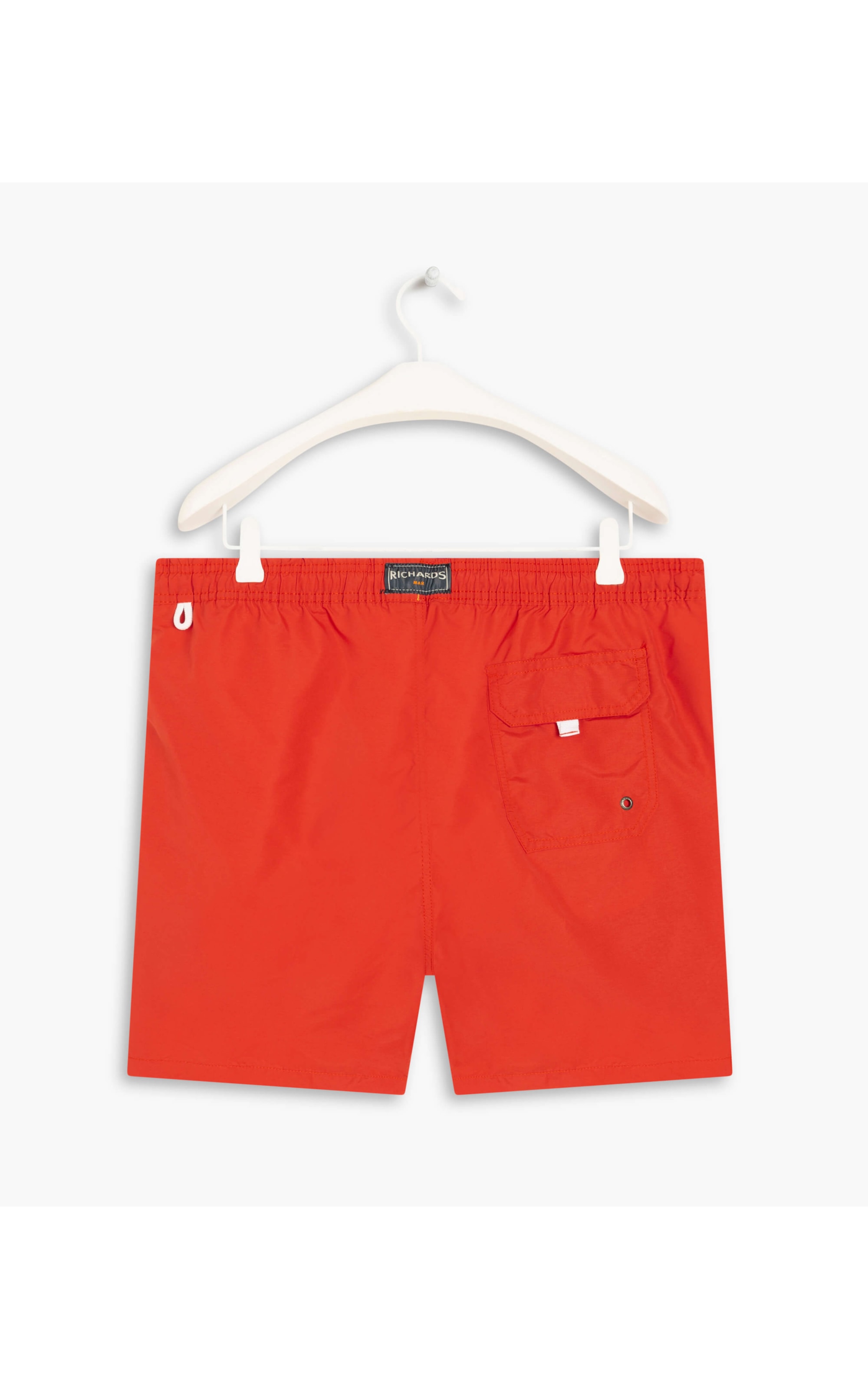 Beach Short Basic Regular Solid Coral