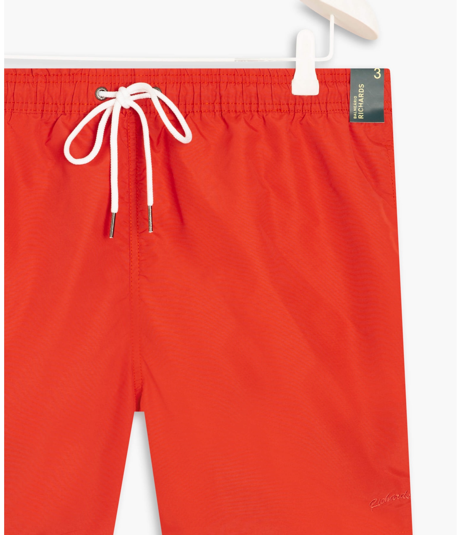 Beach Short Basic Regular Solid Coral