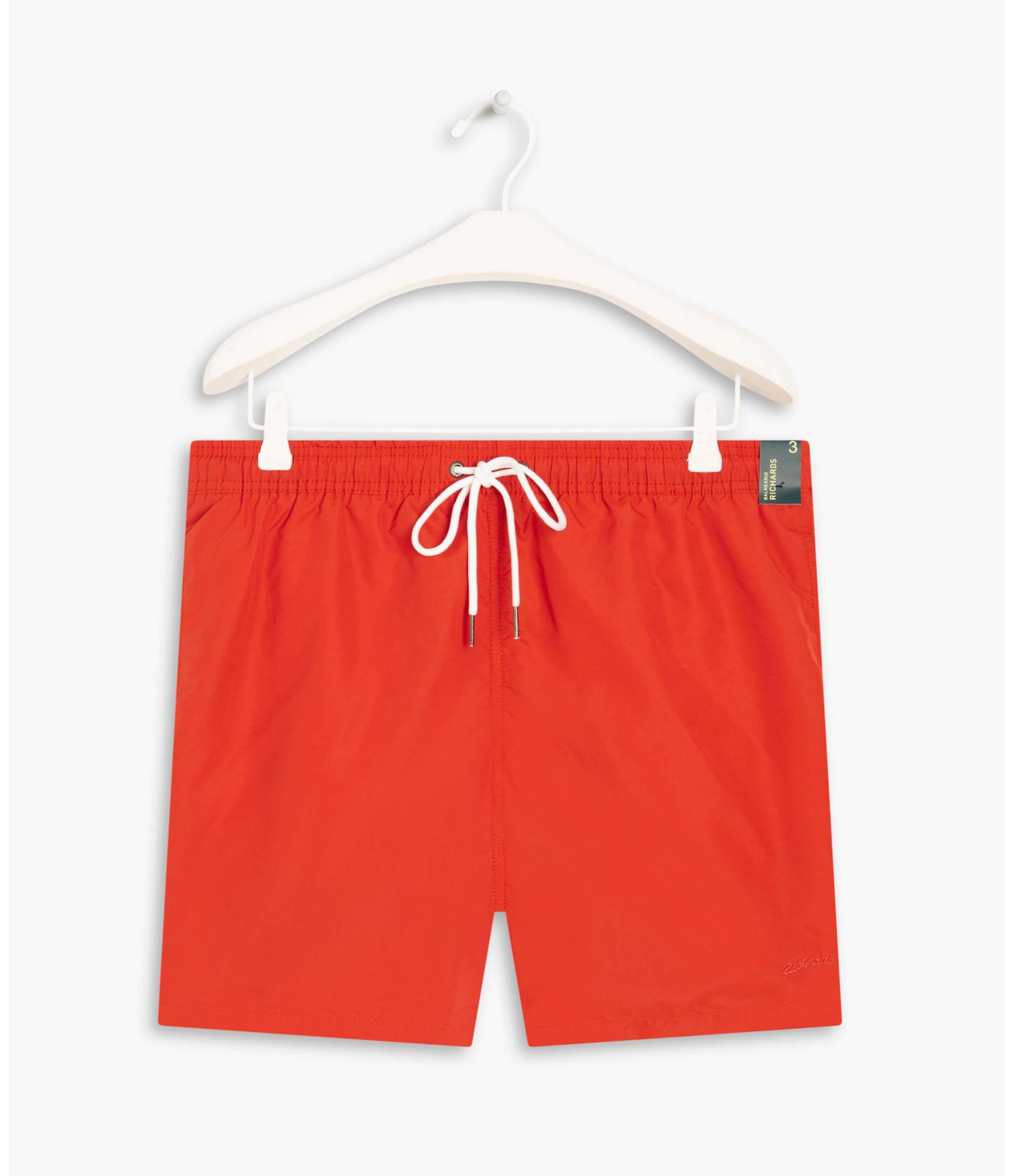 Beach Short Basic Regular Solid Coral