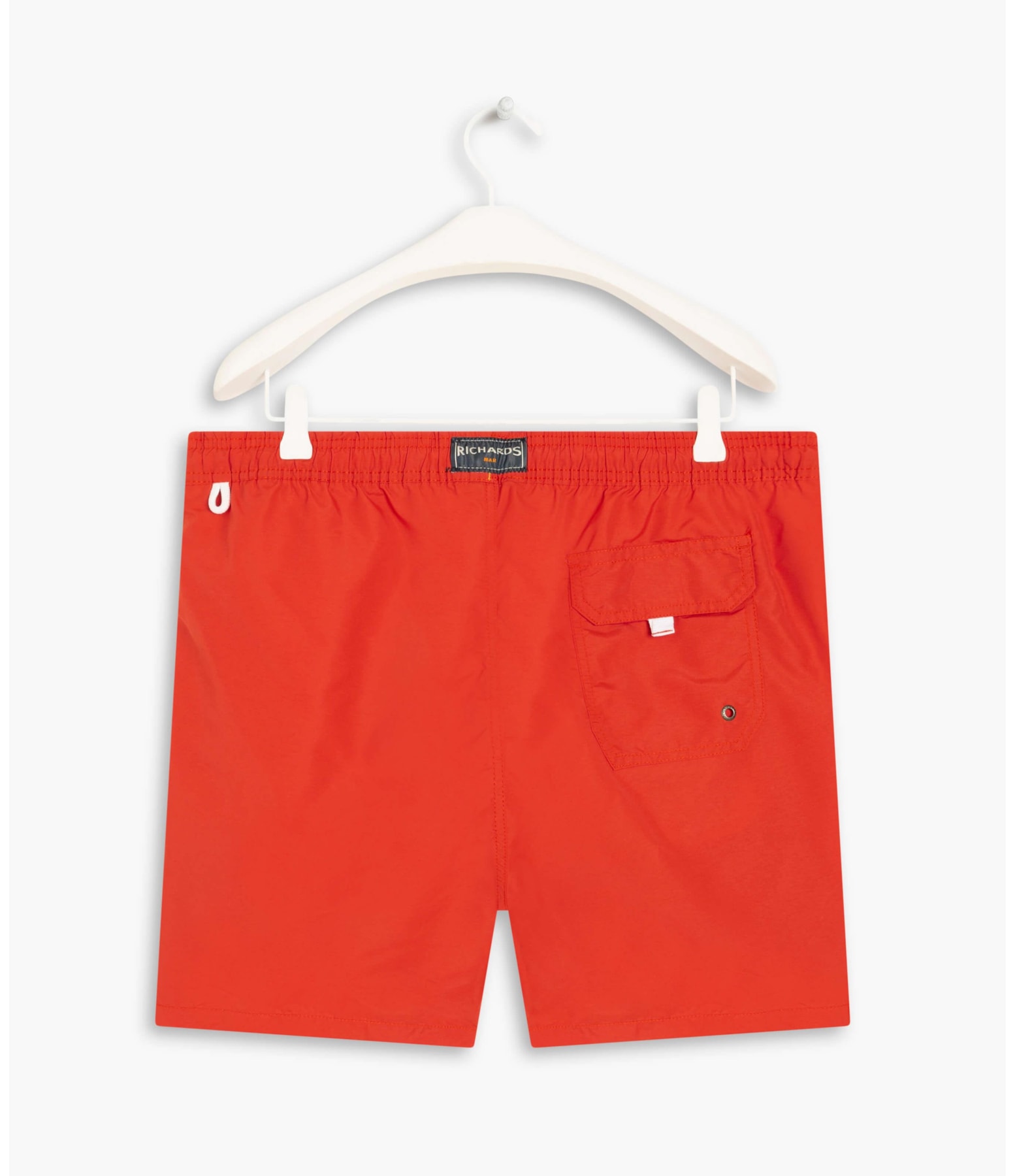 Beach Short Basic Regular Solid Coral