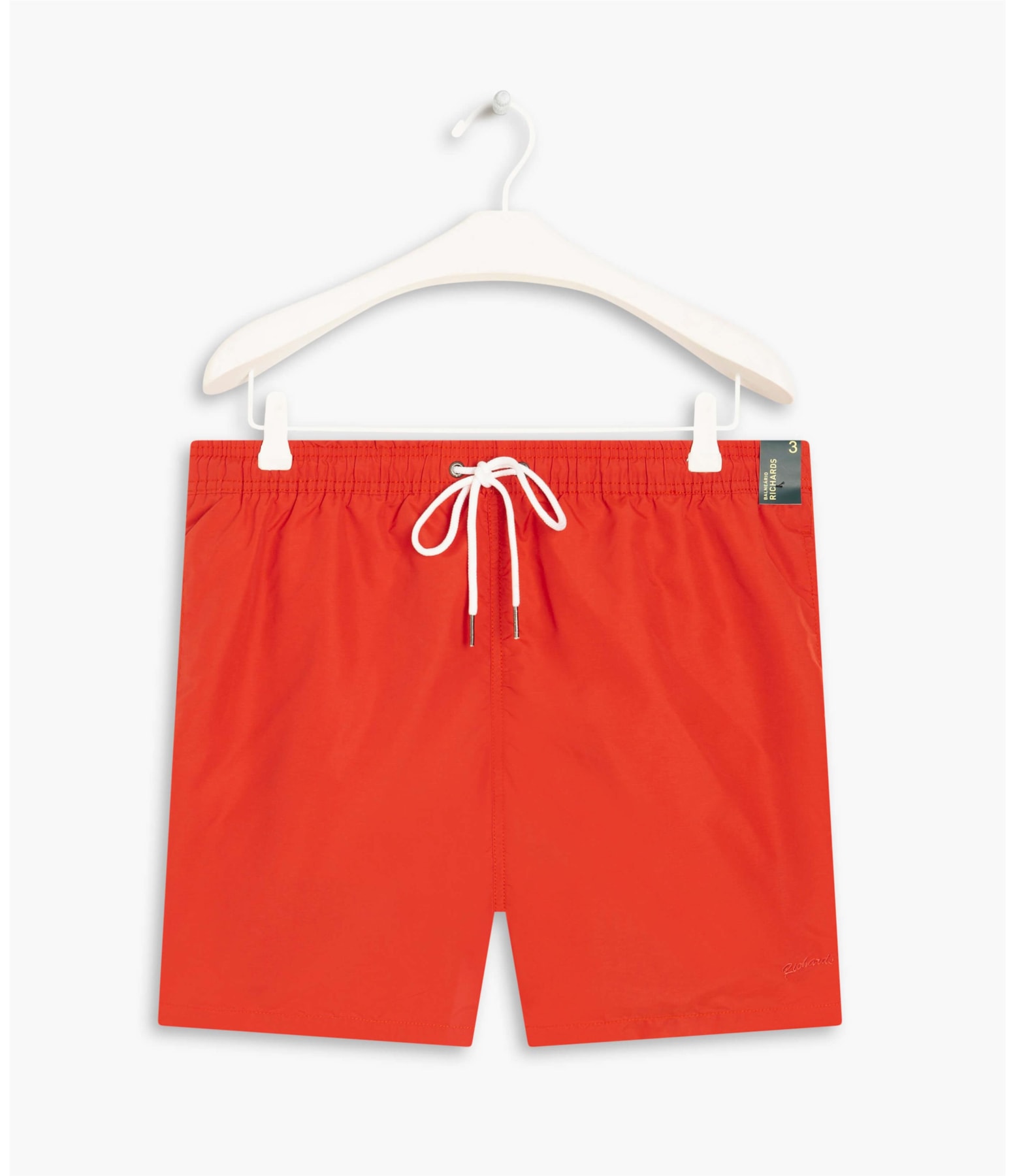 Beach Short Basic Regular Solid Coral