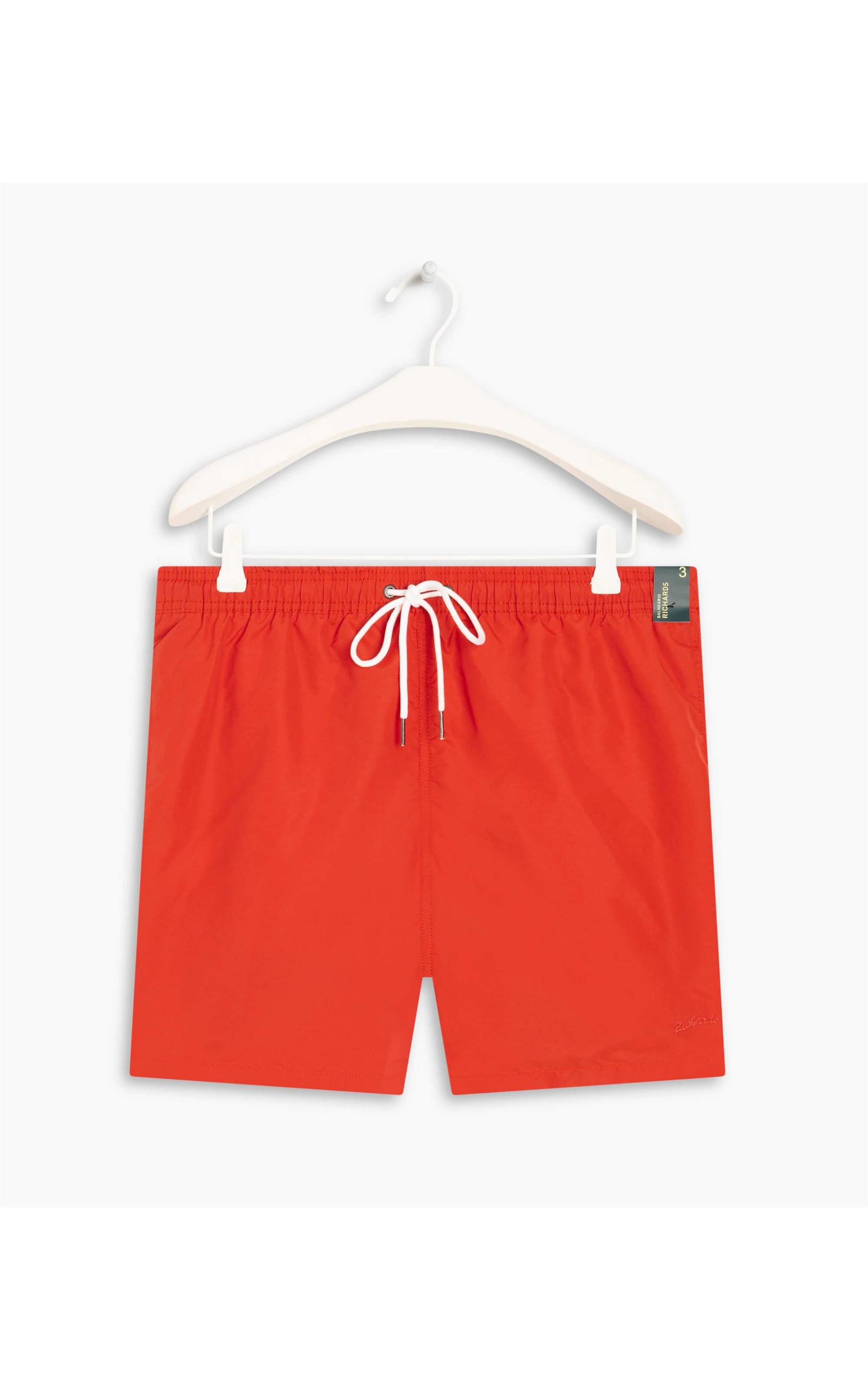 Beach Short Basic Regular Solid Coral