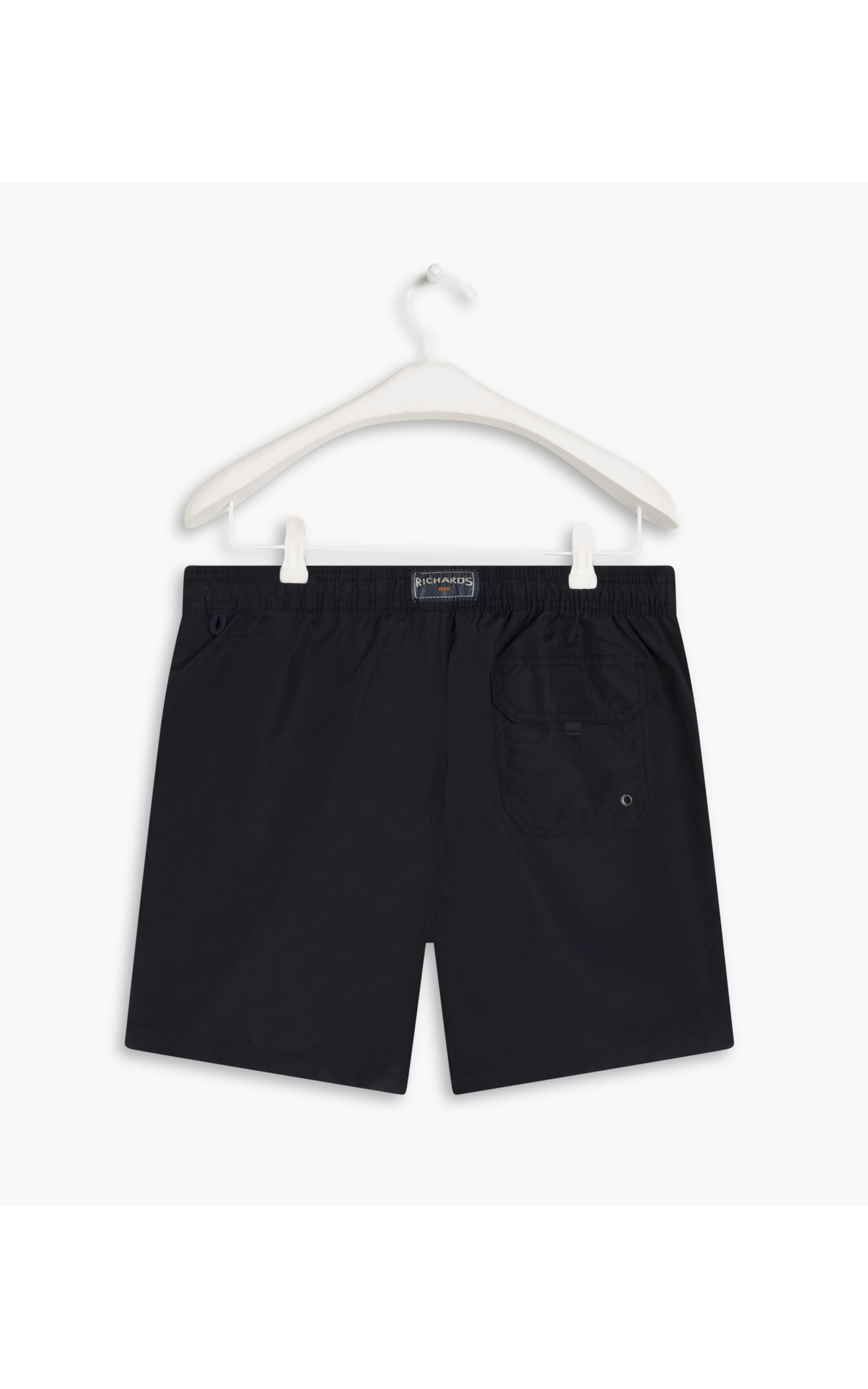 Beach Short Basic Regular Solid Dark Navy