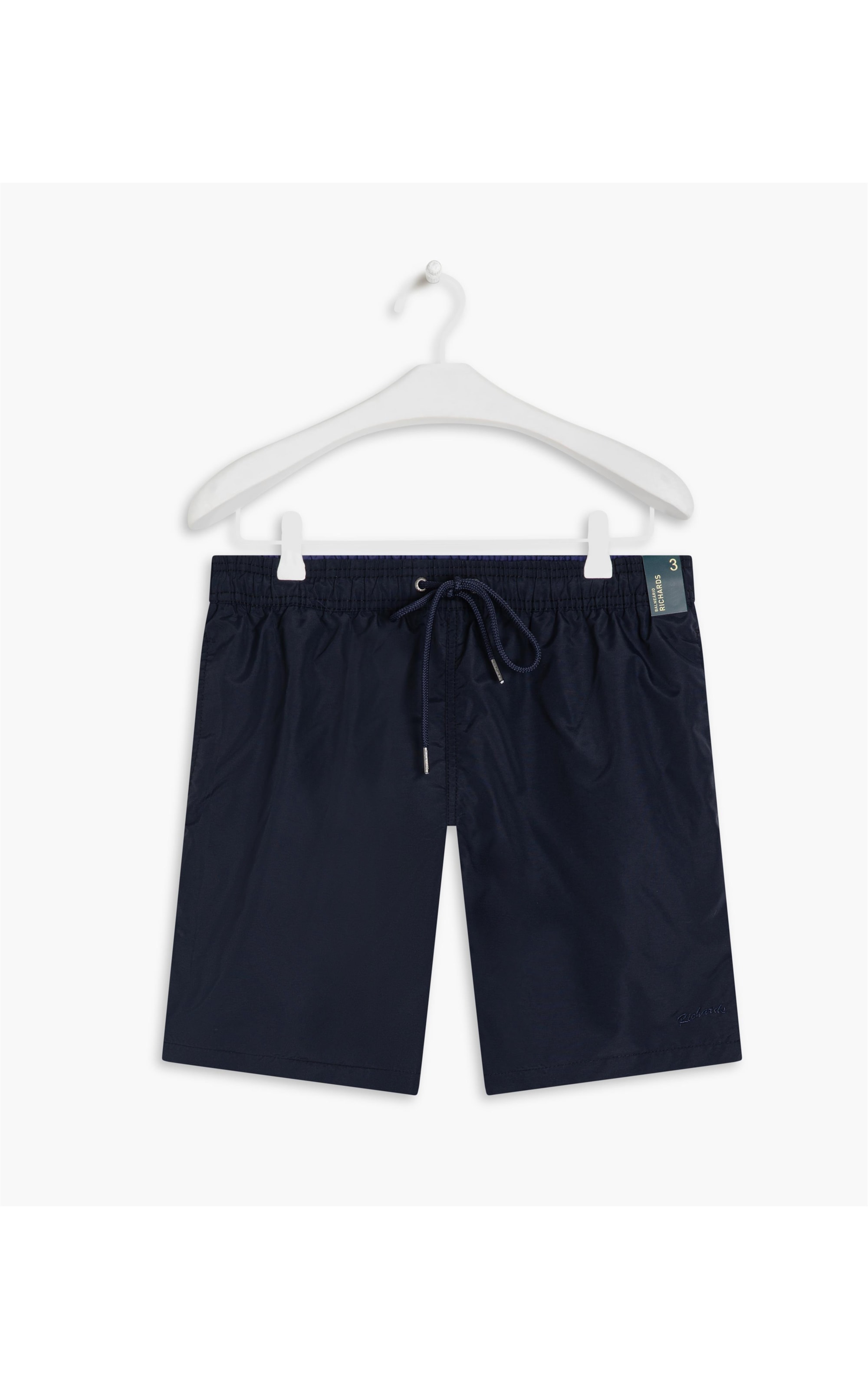 Beach Short Basic Regular Solid Dark Navy