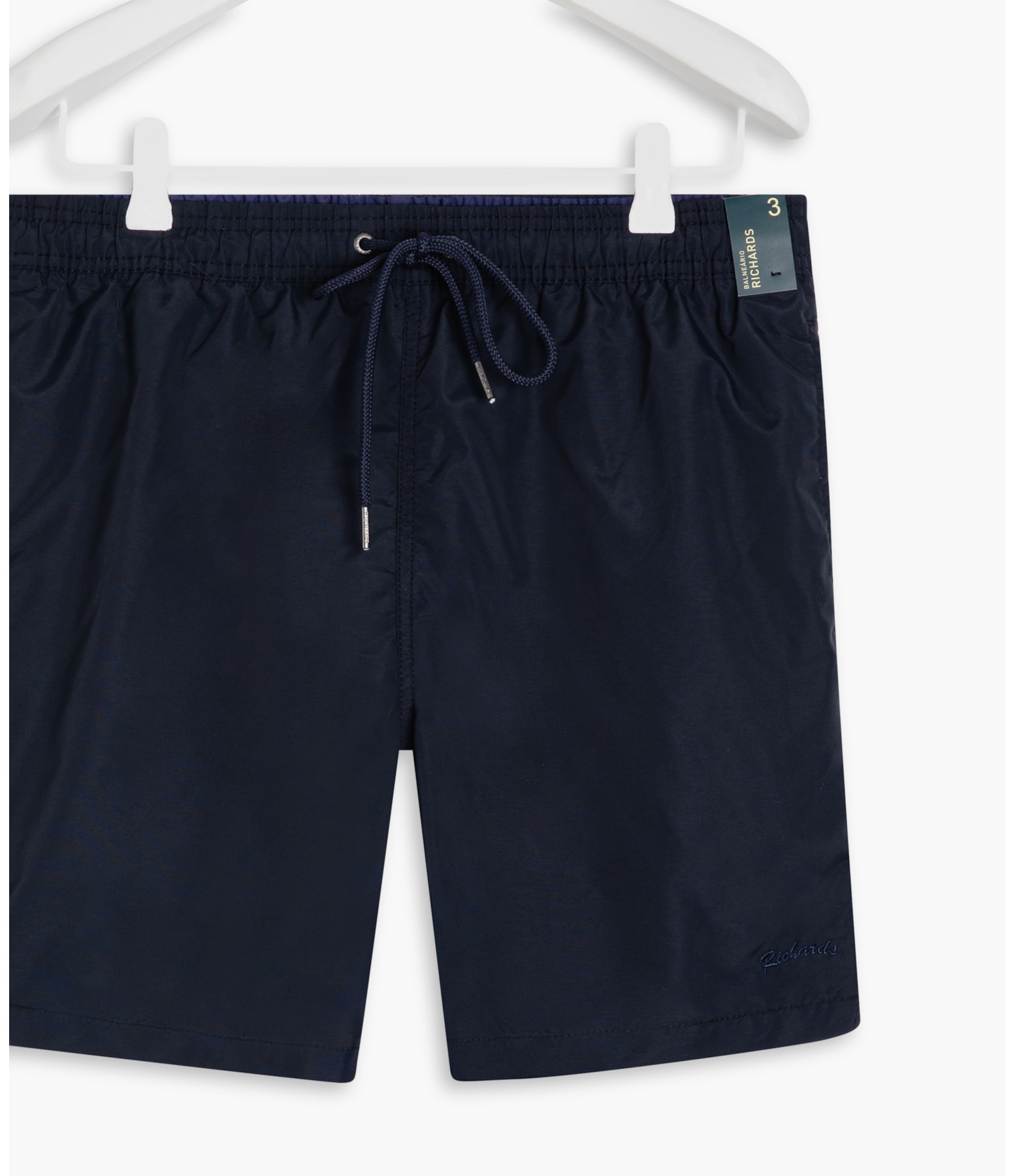 Beach Short Basic Regular Solid Dark Navy