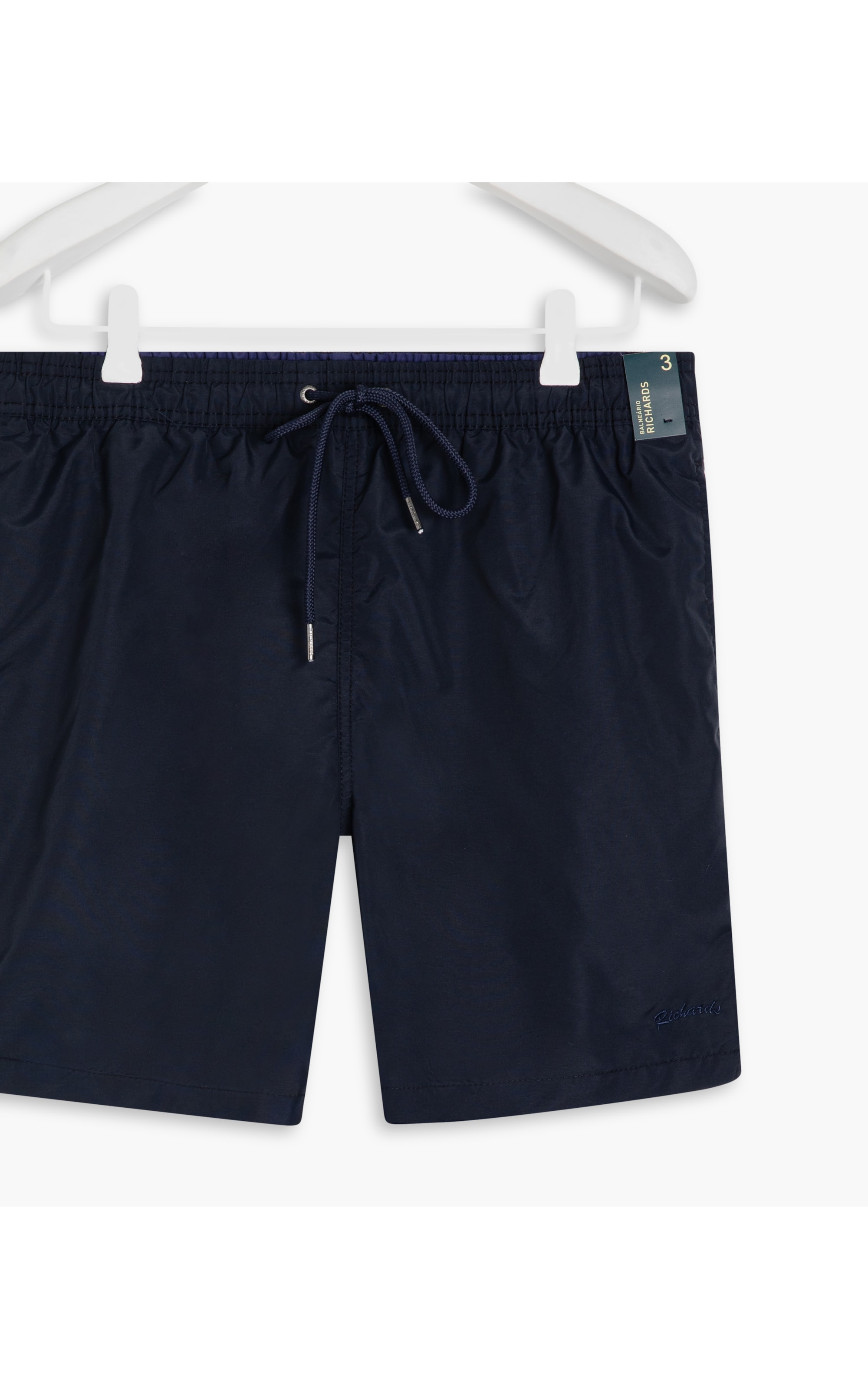Beach Short Basic Regular Solid Dark Navy