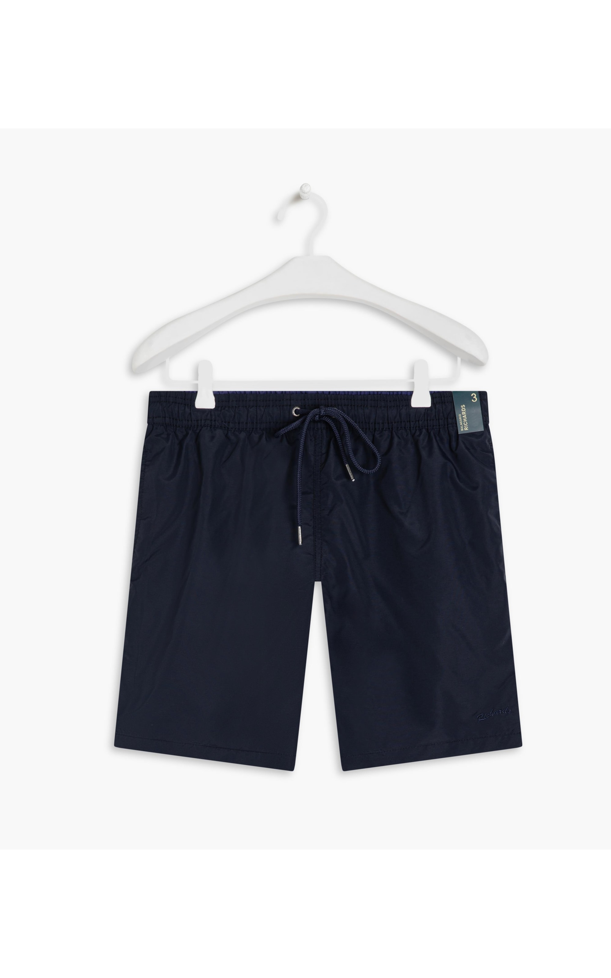 Beach Short Basic Regular Solid Dark Navy