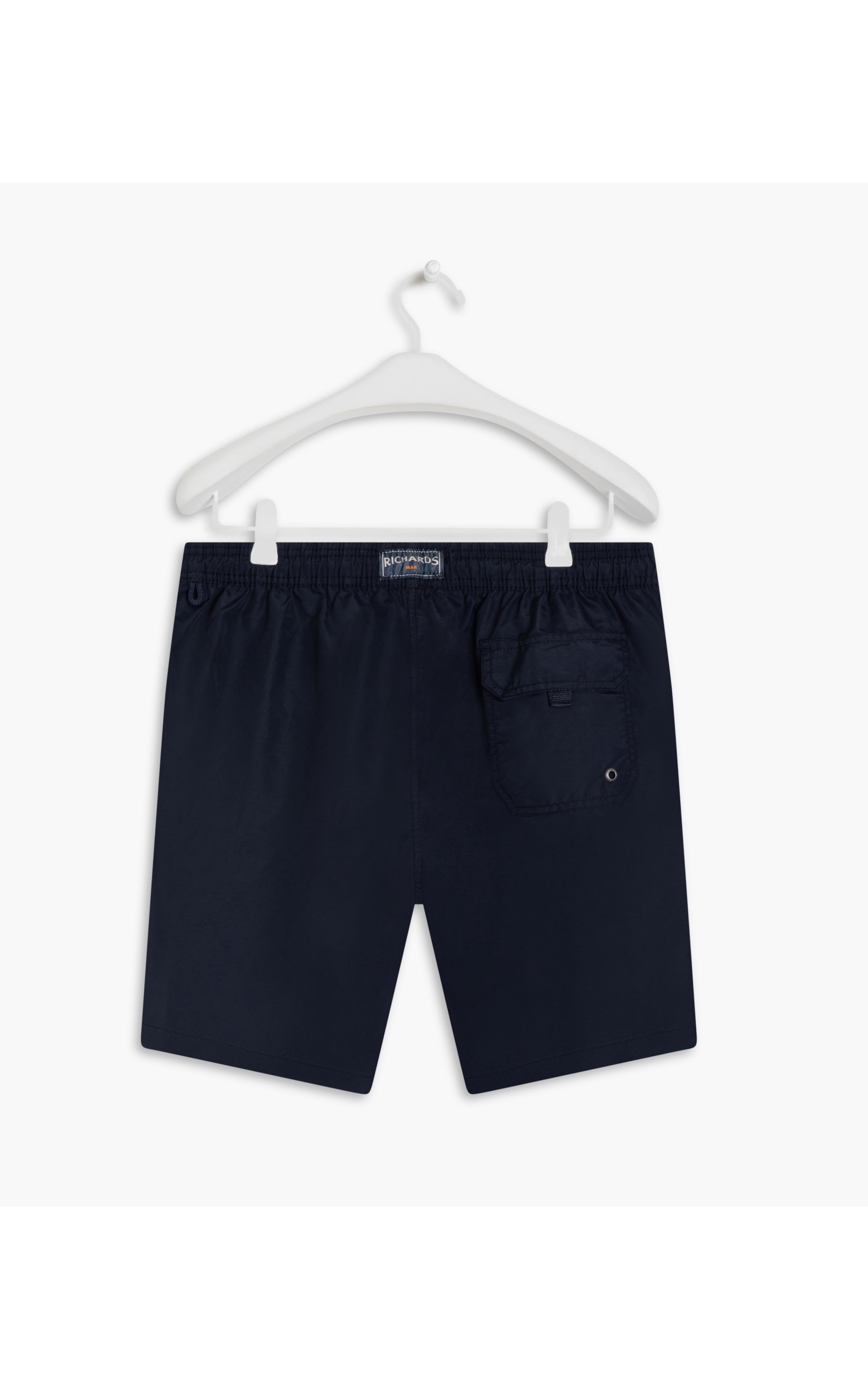 Beach Short Basic Regular Solid Dark Navy