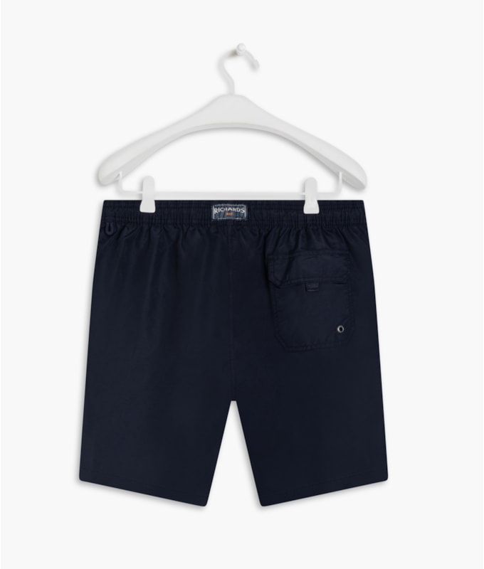 Beach Short Basic Regular Solid Dark Navy