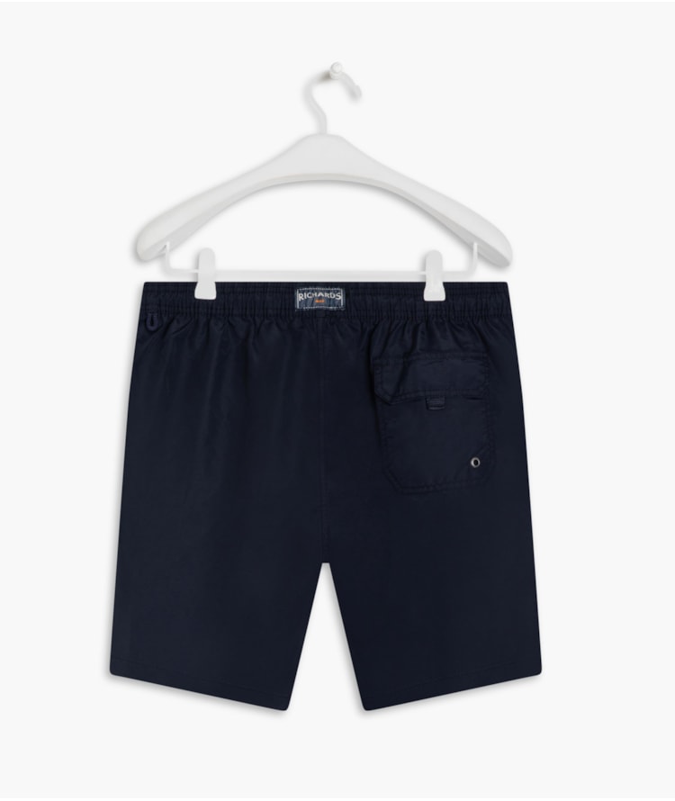Beach Short Basic Regular Solid Dark Navy