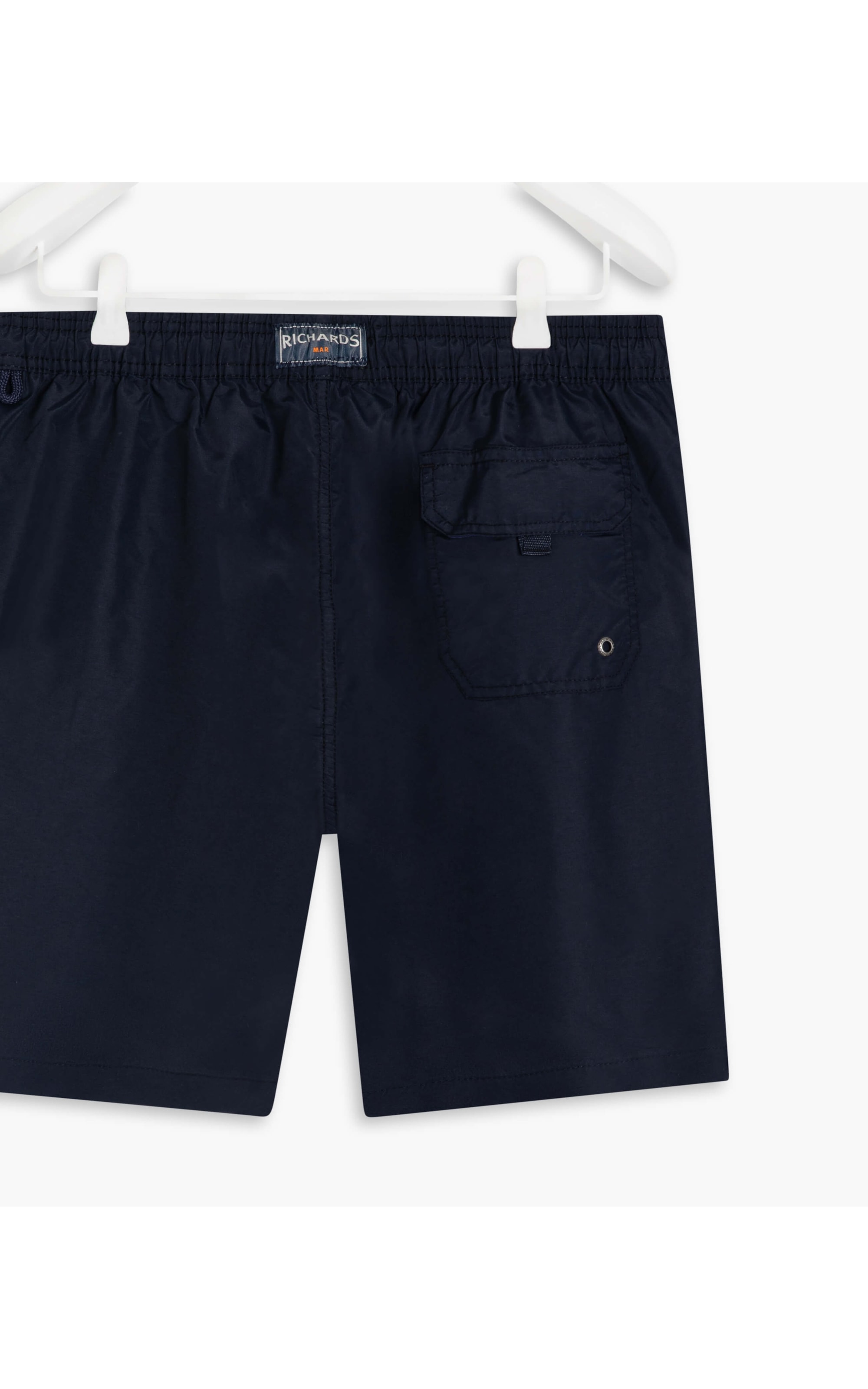 Beach Short Basic Regular Solid Dark Navy