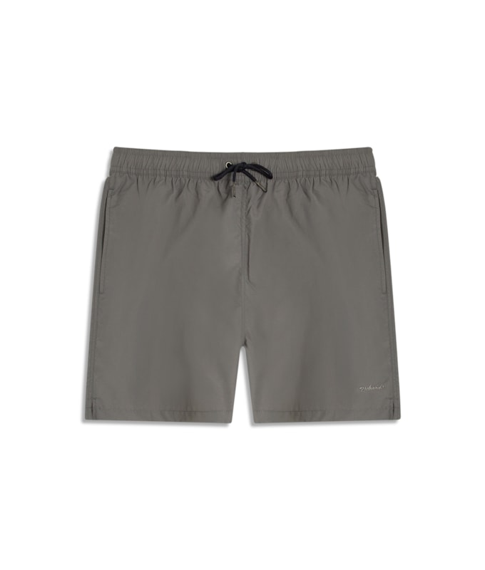 Beach Short Basic Regular Solid Grafite