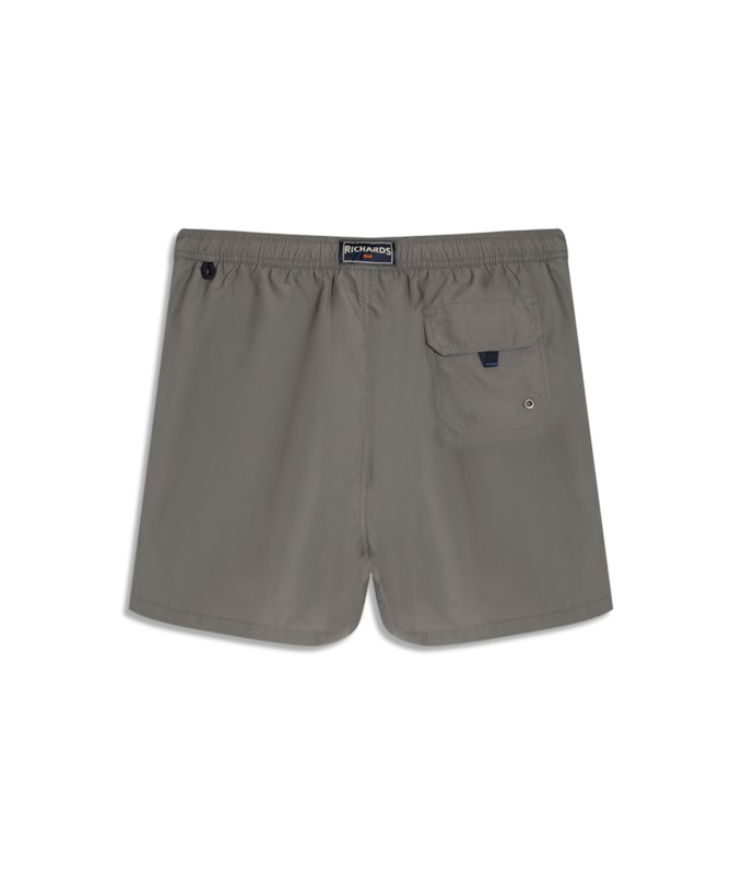 Beach Short Basic Regular Solid Grafite