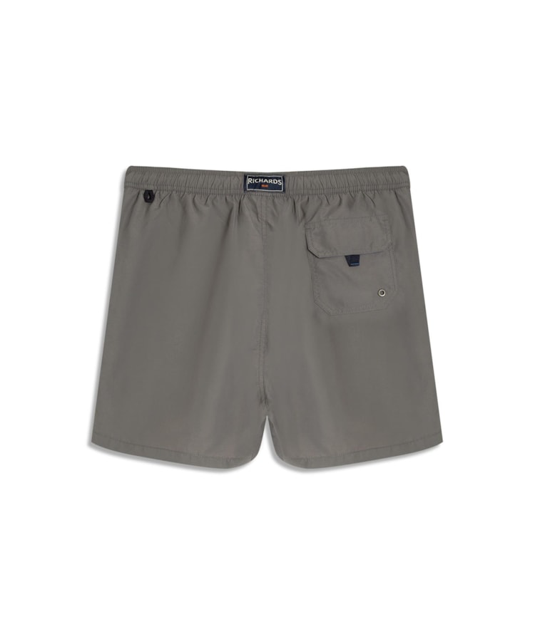 Beach Short Basic Regular Solid Grafite