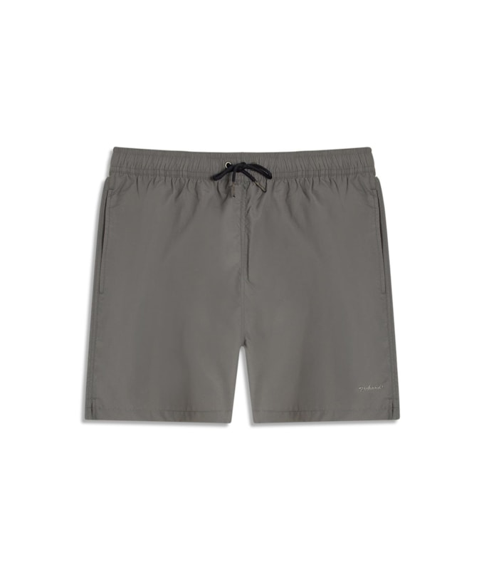 Beach Short Basic Regular Solid Grafite