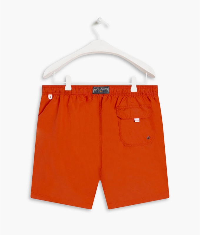 Beach Short Basic Regular Solid Laranja