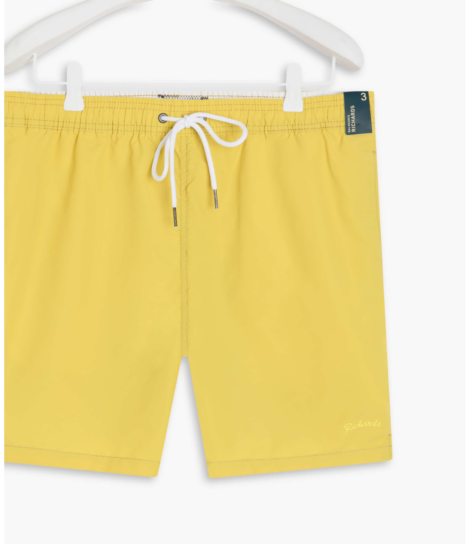 Beach Short Basic Regular Solid Lemon